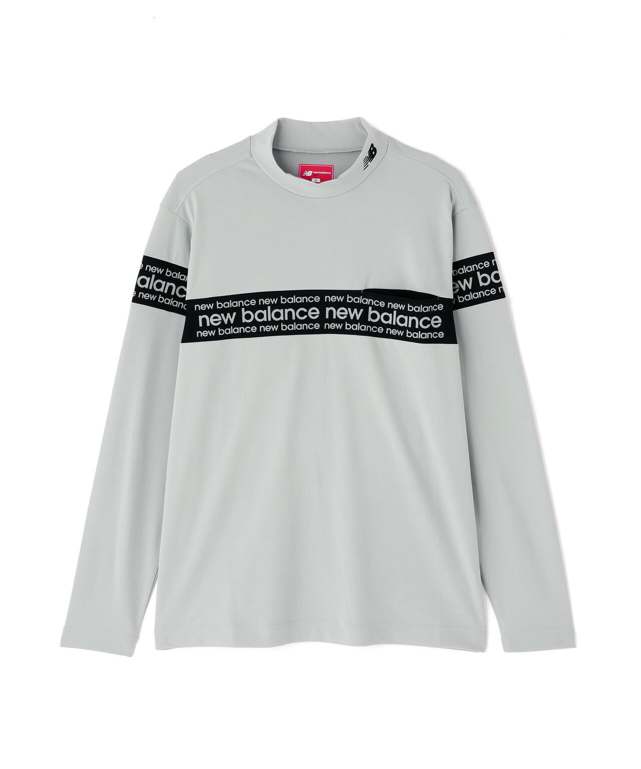 保形性 ストレッチ 長袖 モックネック プルオーバー (MENS)