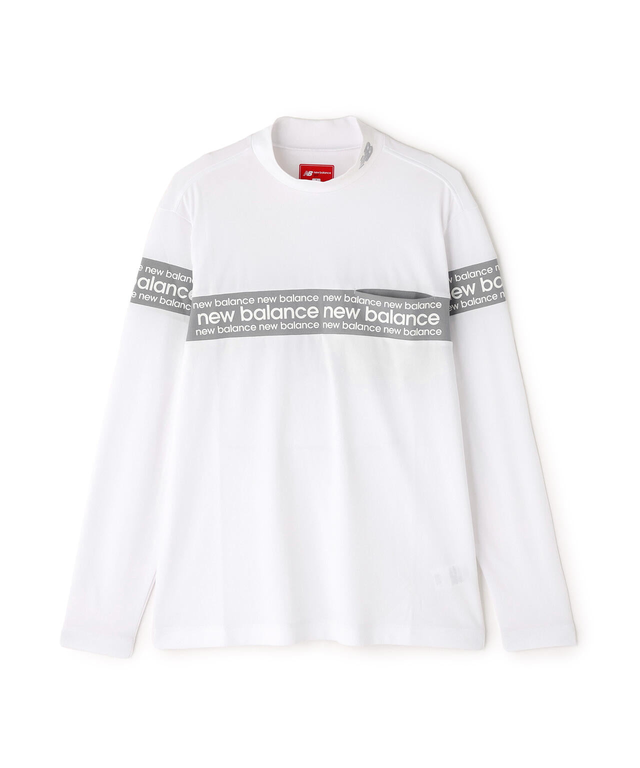 保形性 ストレッチ 長袖 モックネック プルオーバー (MENS)