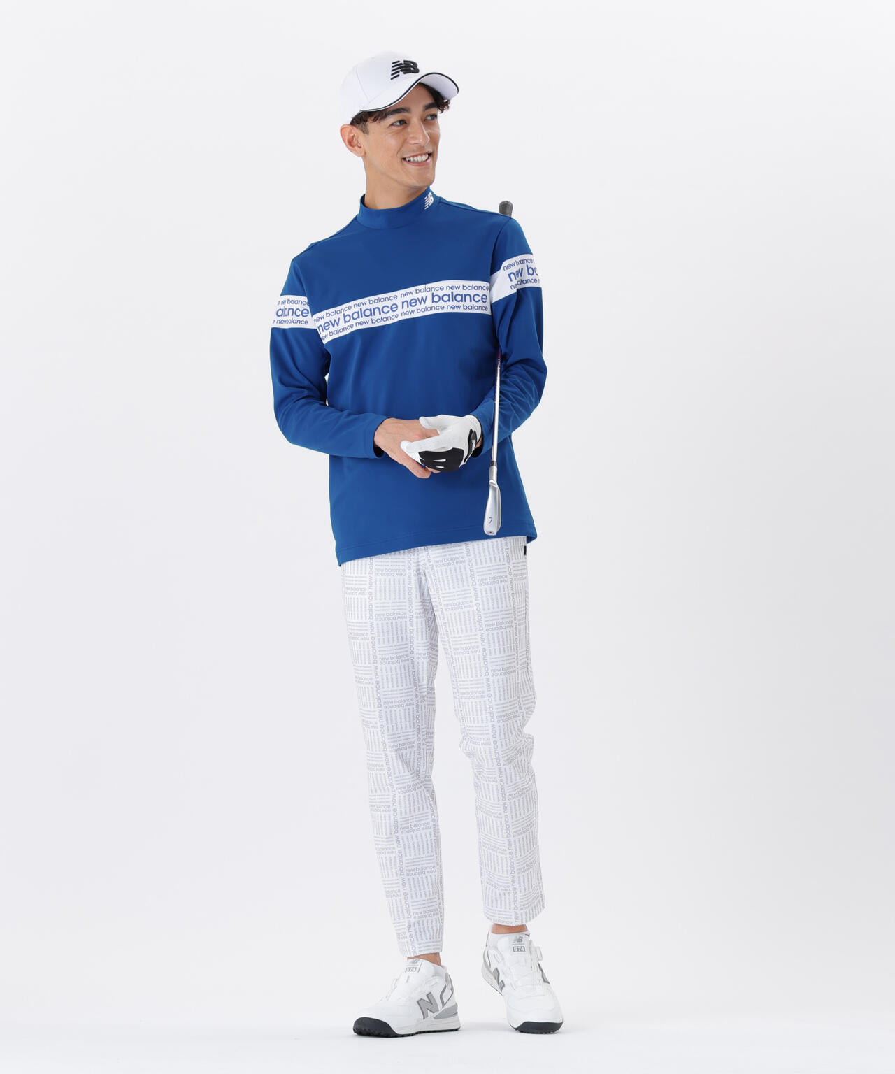 保形性 ストレッチ 長袖 モックネック プルオーバー (MENS)