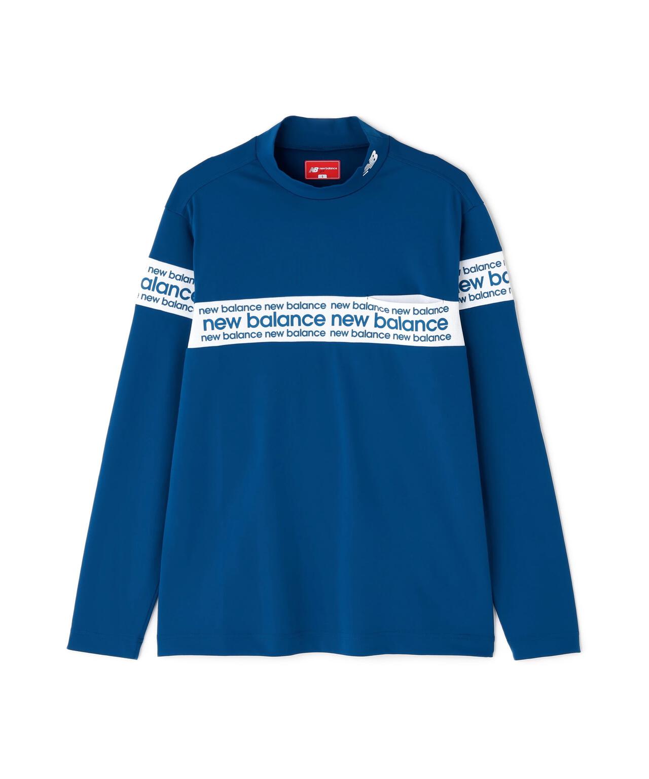 保形性 ストレッチ 長袖 モックネック プルオーバー (MENS)