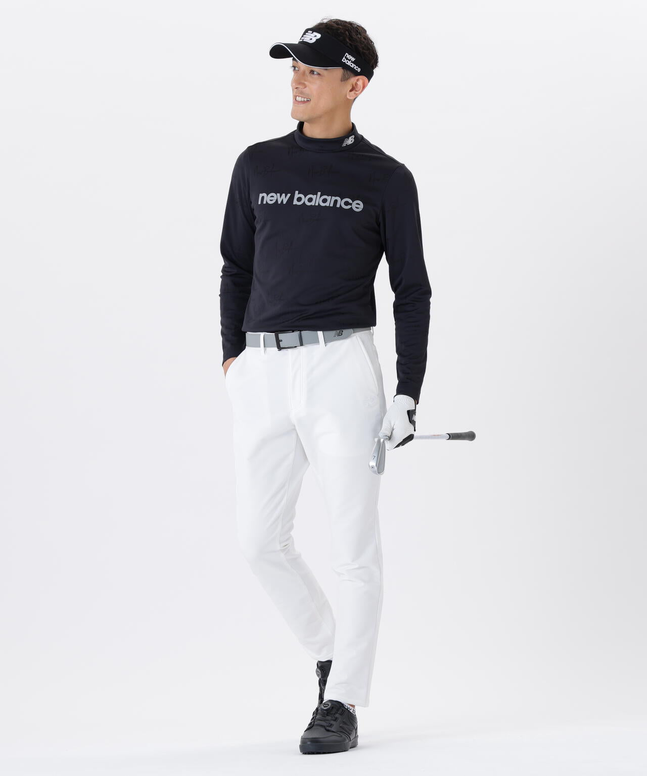 UV ストレッチ 長袖 モックネック プルオーバー (MENS)