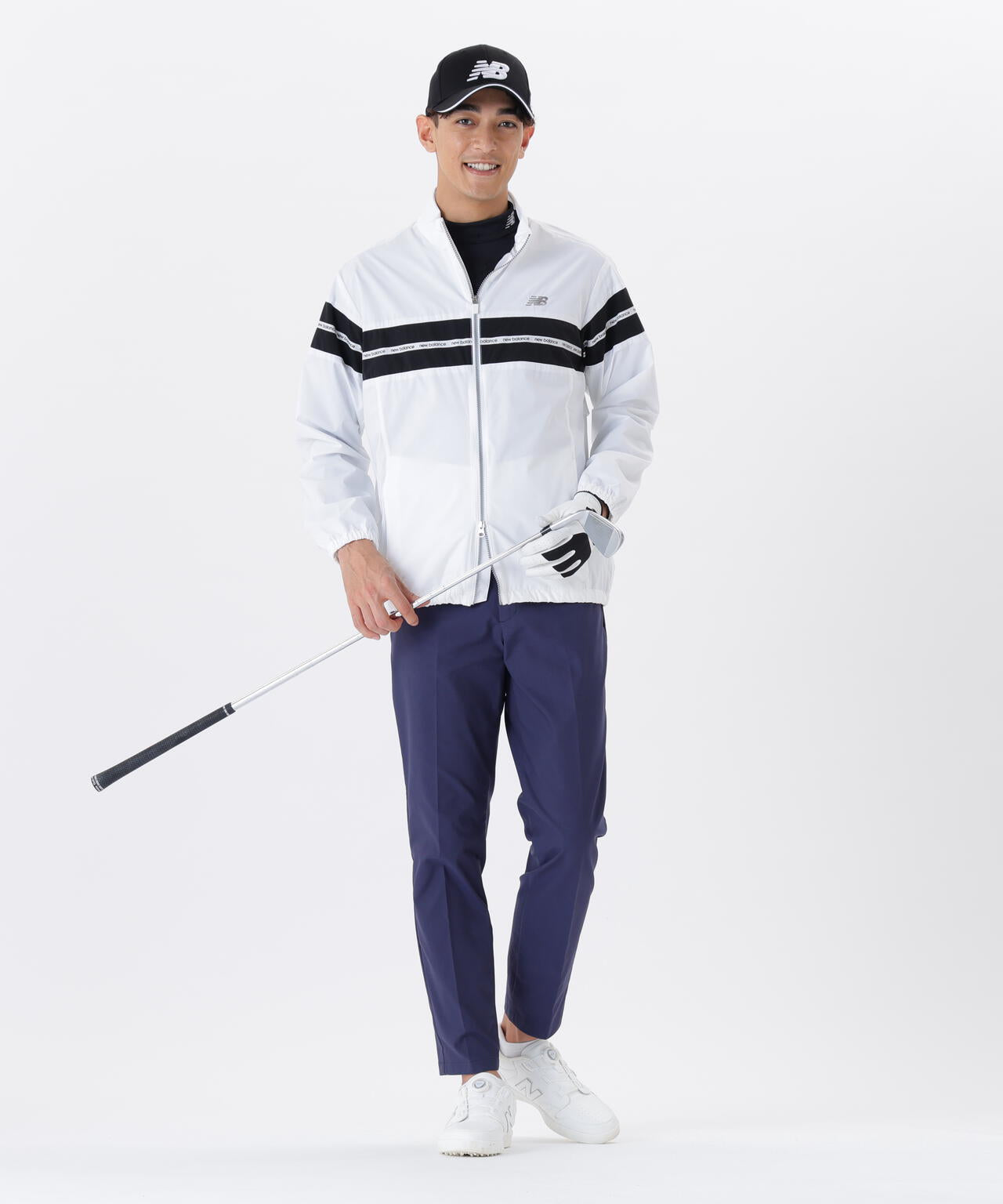 UV ストレッチ 長袖 モックネック プルオーバー (MENS)