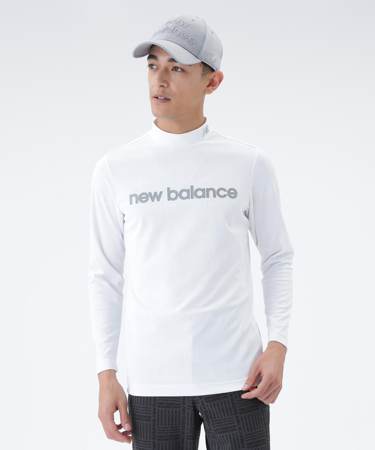 UV ストレッチ 長袖 モックネック プルオーバー (MENS)