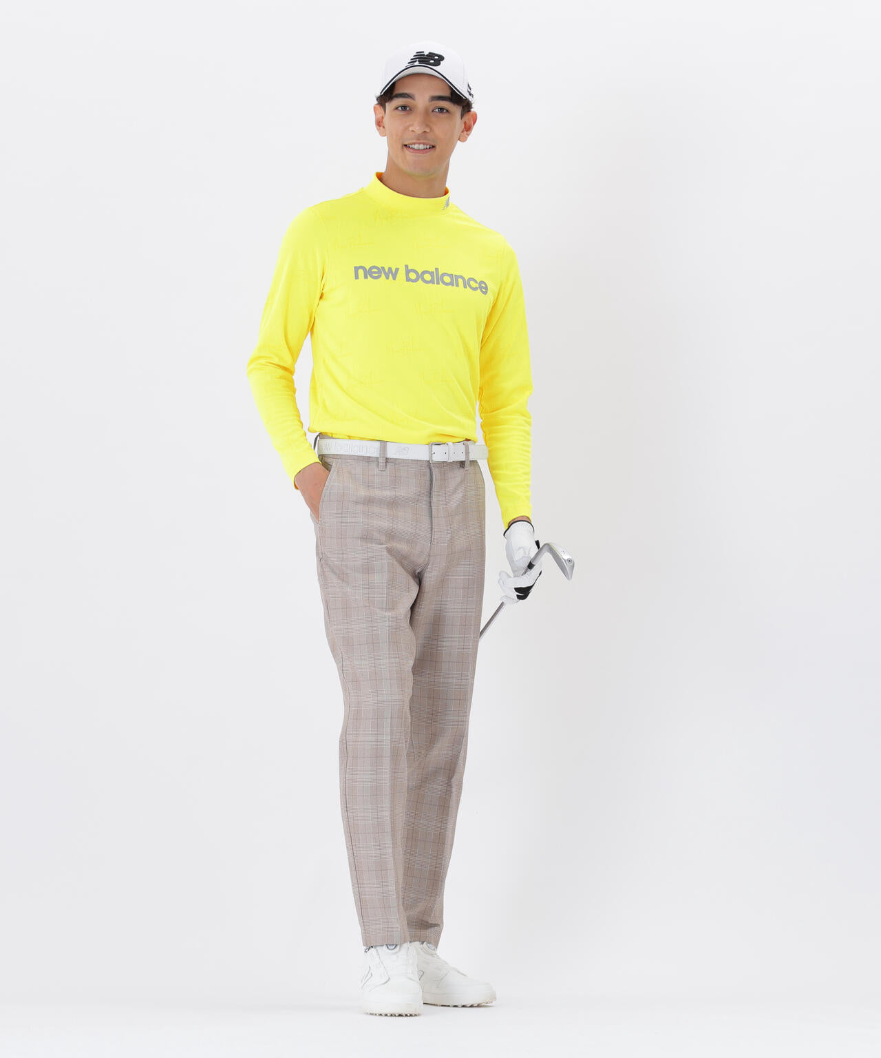 UV ストレッチ 長袖 モックネック プルオーバー (MENS)