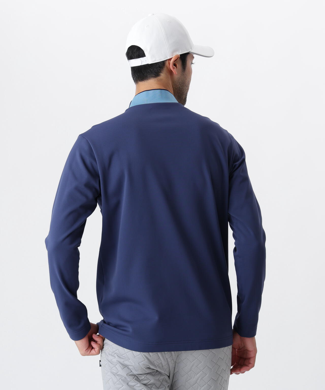 光吸収発熱 長袖 モックネック プルオーバー (MENS)