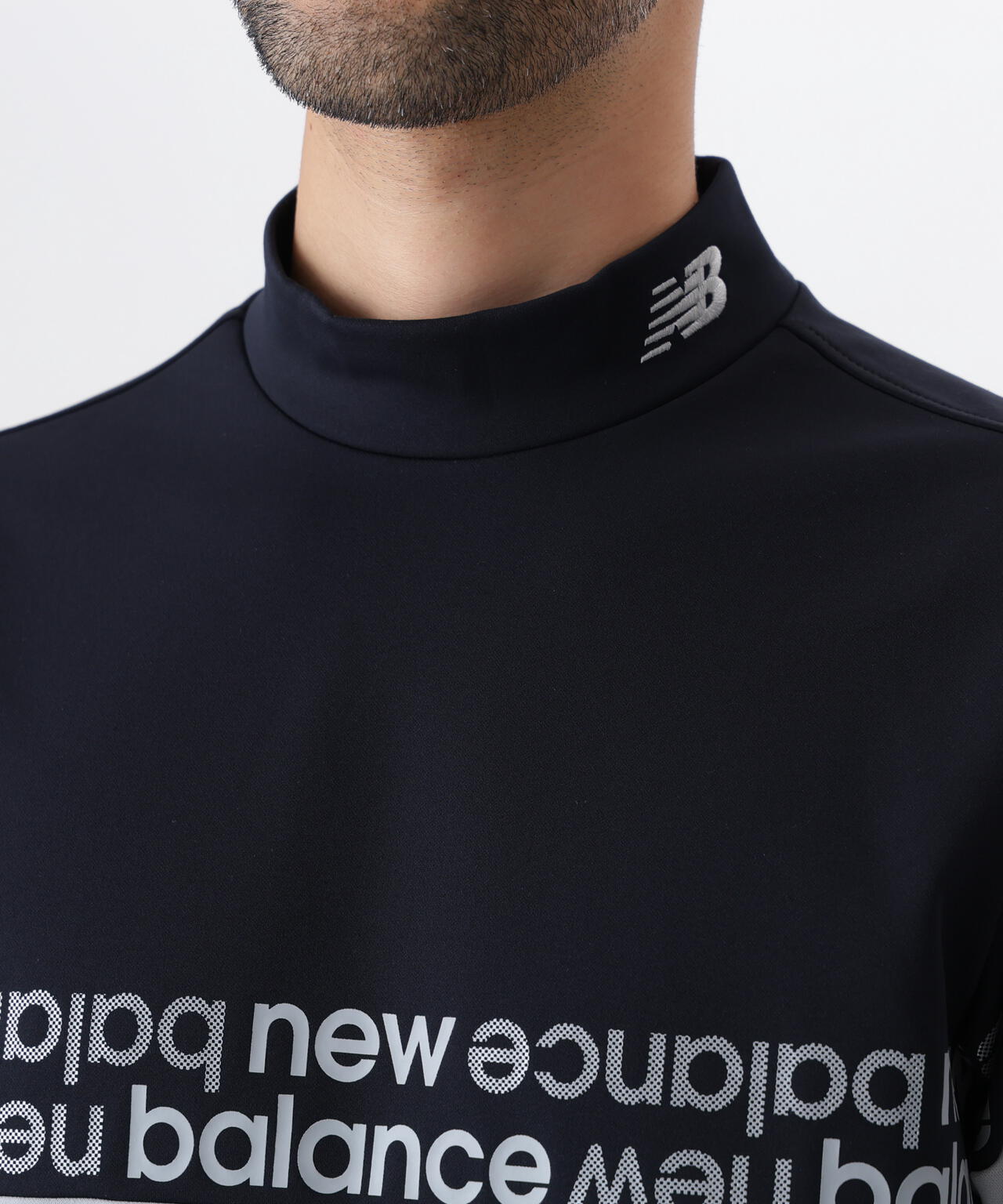 光吸収発熱 長袖 モックネック プルオーバー (MENS)