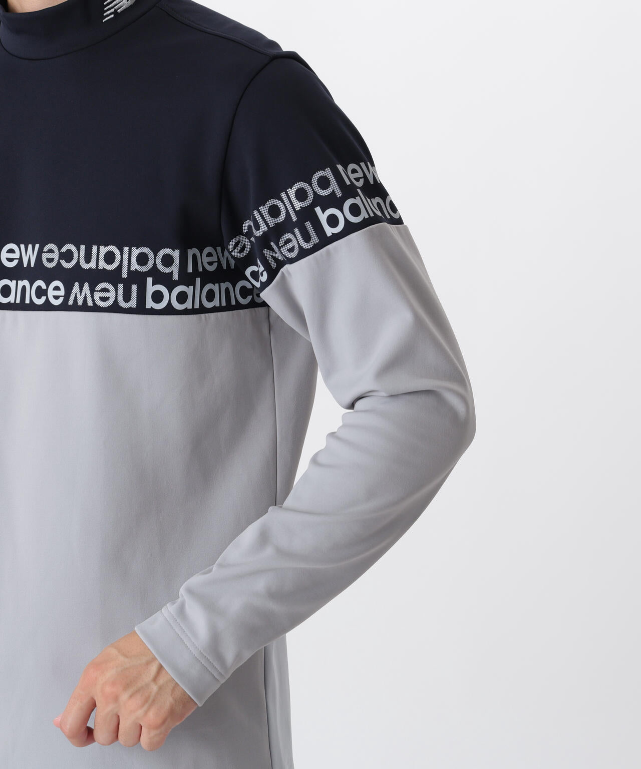 光吸収発熱 長袖 モックネック プルオーバー (MENS)