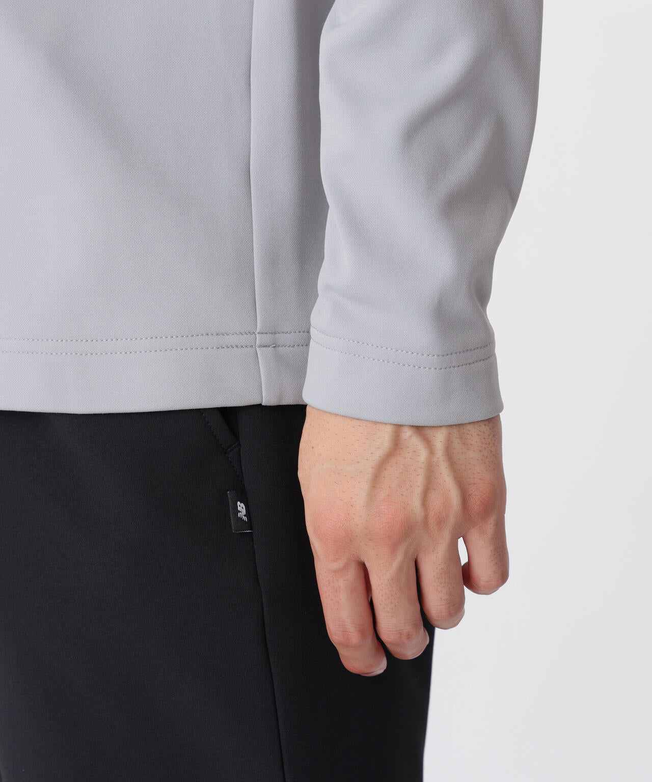 光吸収発熱 長袖 モックネック プルオーバー (MENS)