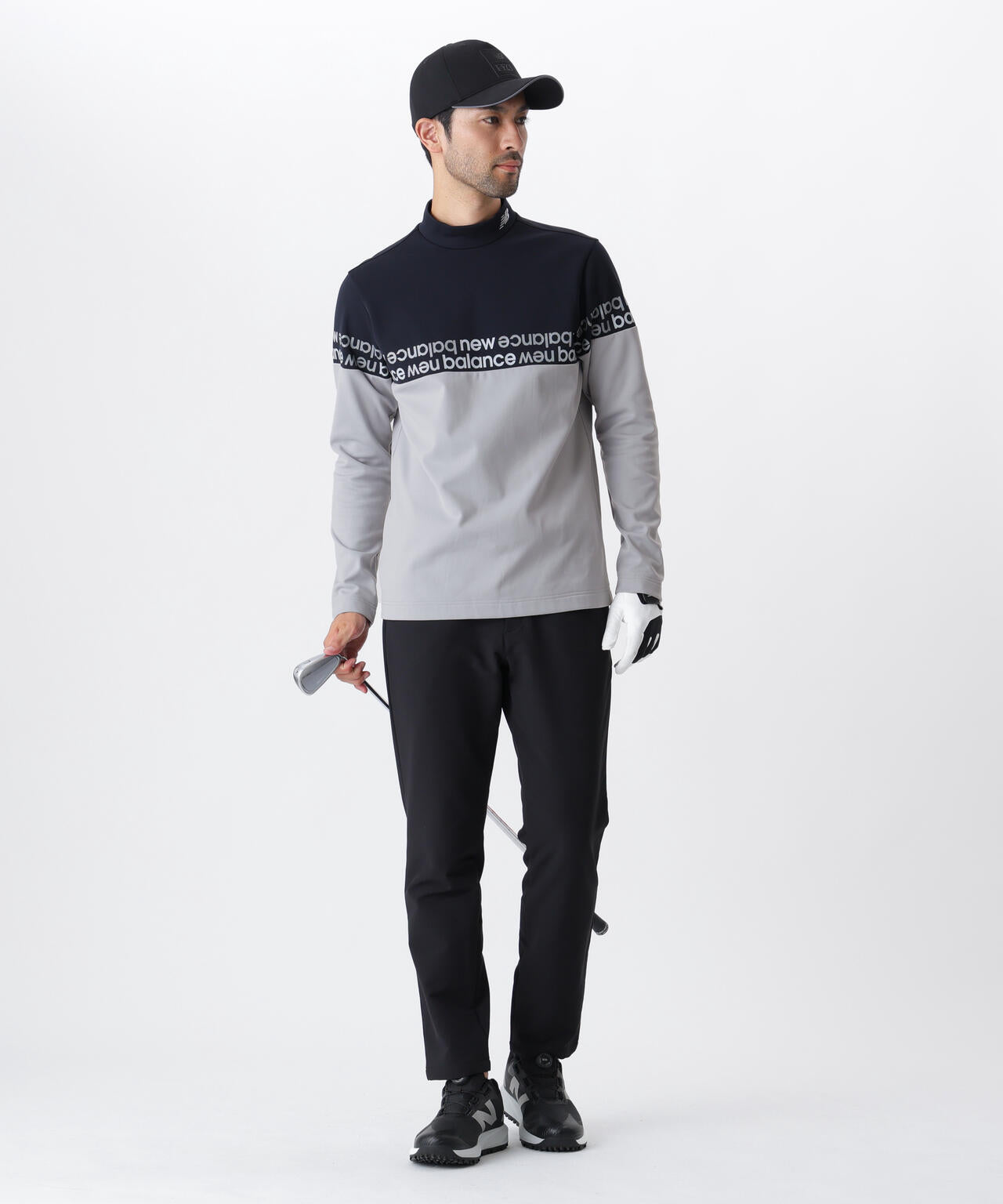 光吸収発熱 長袖 モックネック プルオーバー (MENS)