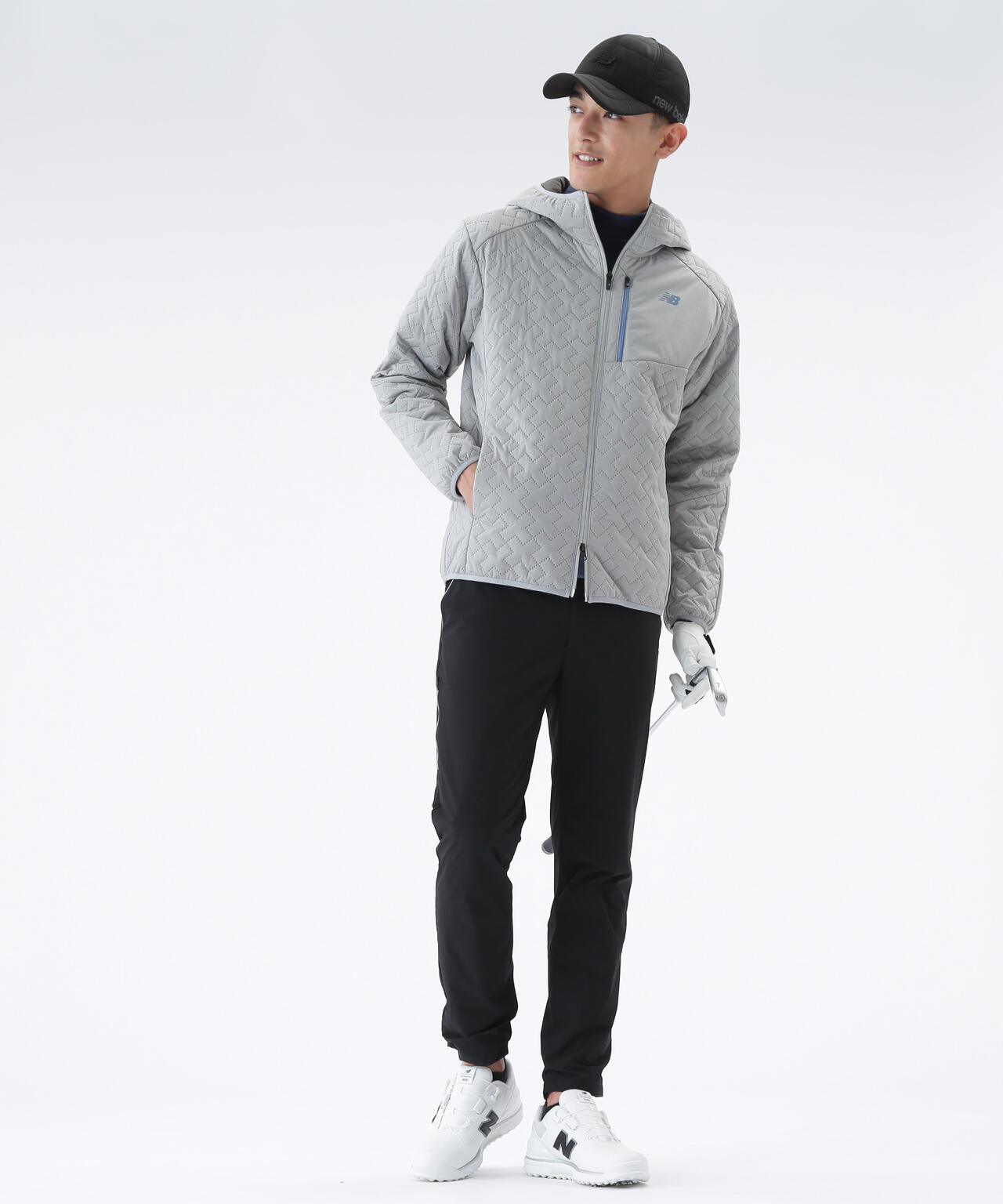 光吸収発熱 長袖 モックネック プルオーバー (MENS)