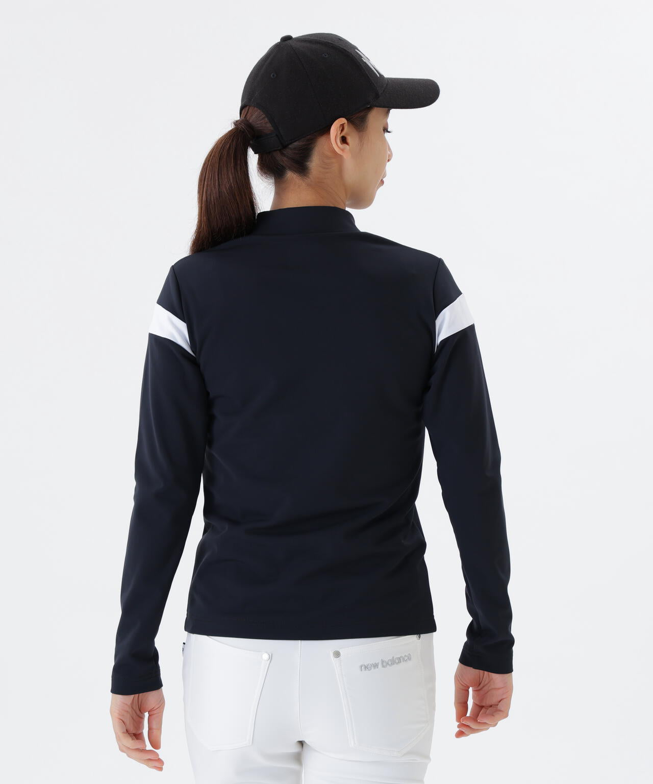 UV ストレッチ 長袖 モックネック プルオーバー (WOMENS)