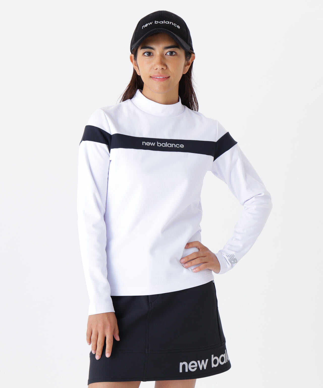 UV ストレッチ 長袖 モックネック プルオーバー (WOMENS)