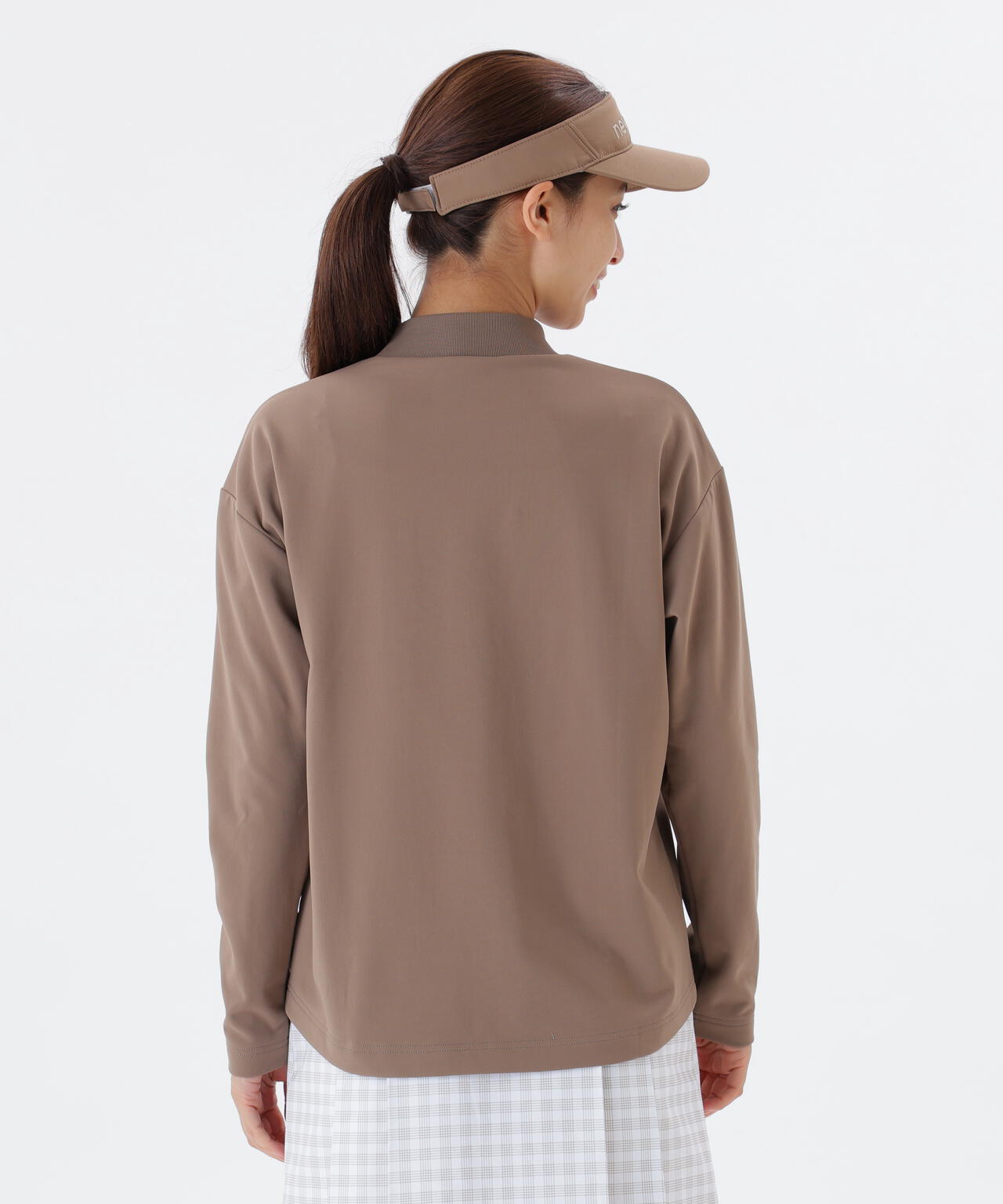 長袖 モックネック プルオーバー (WOMENS)