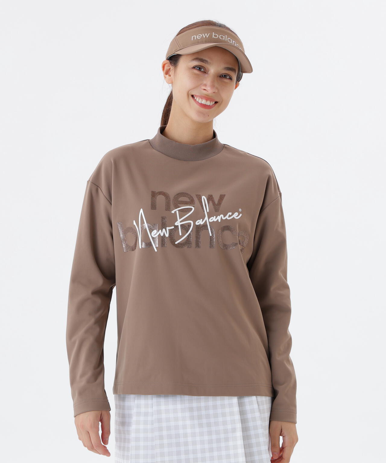 長袖 モックネック プルオーバー (WOMENS)