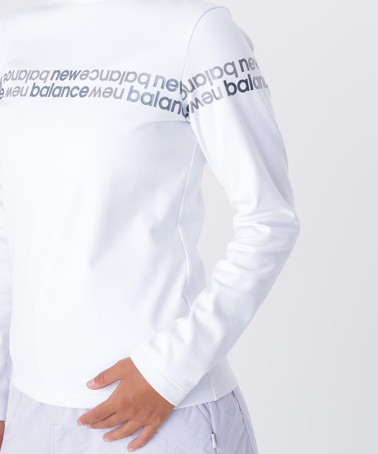 光吸収発熱 長袖 モックネック プルオーバー (WOMENS)