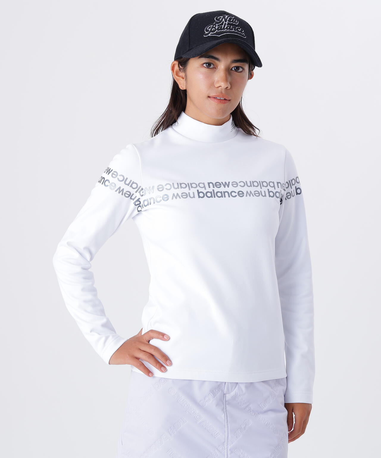 光吸収発熱 長袖 モックネック プルオーバー (WOMENS)