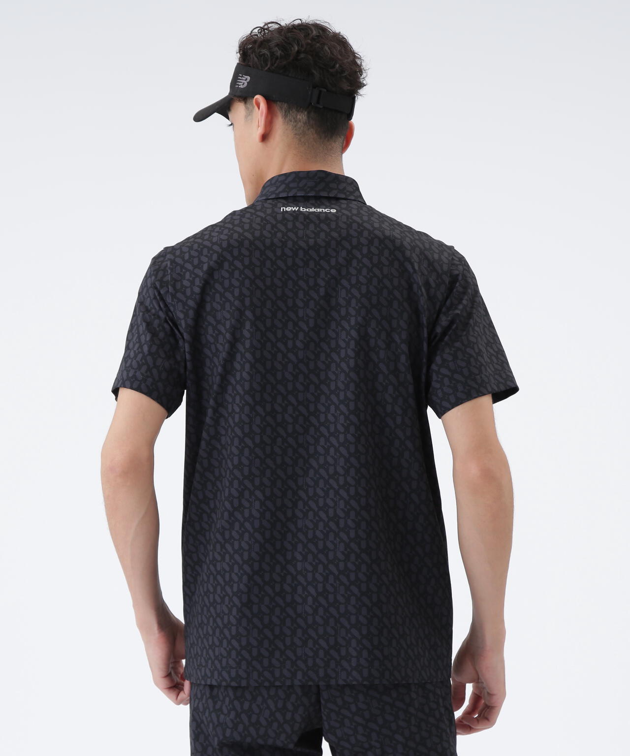 ロゴジオメトリック柄 半袖 カラーシャツ (MENS)