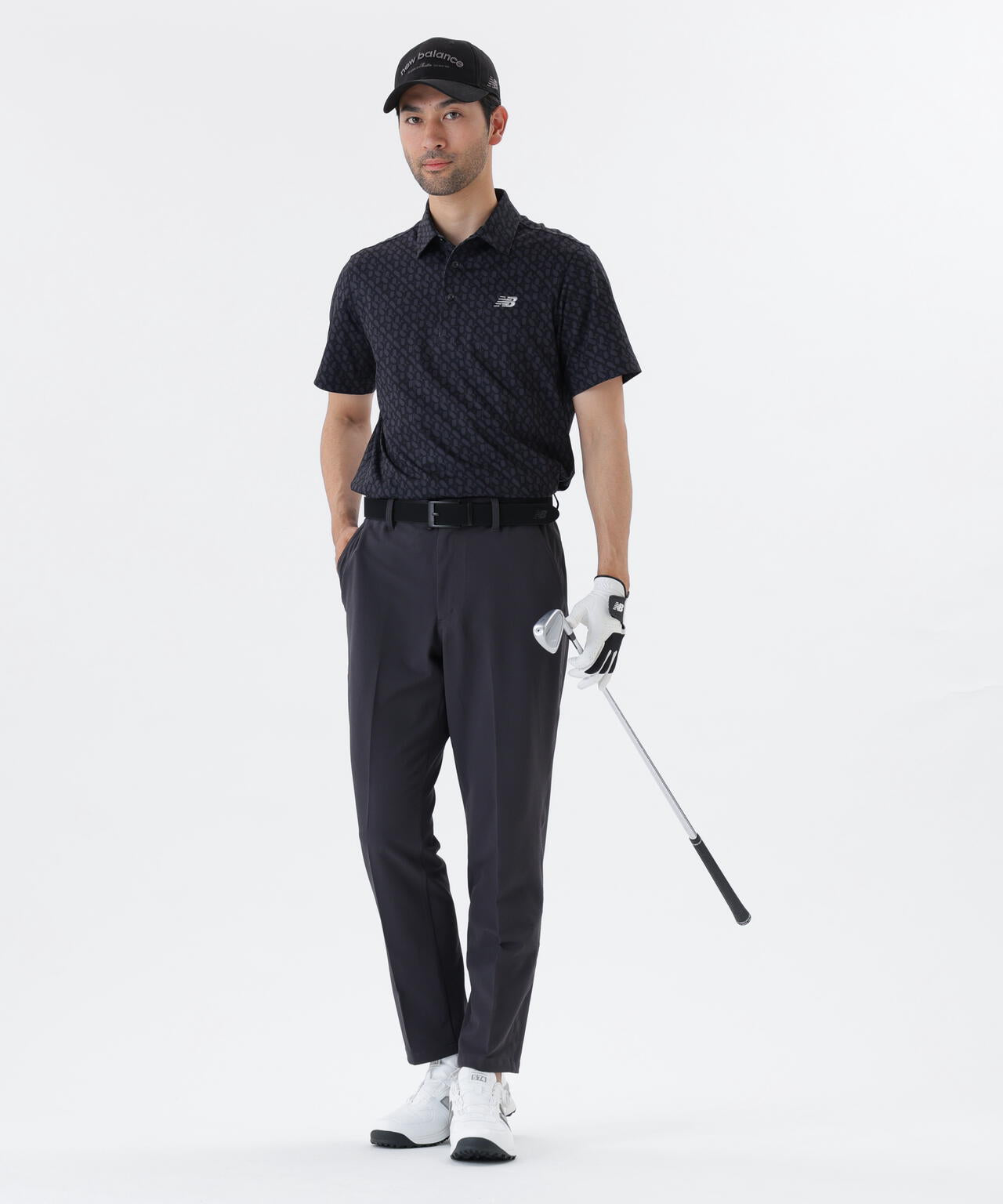 ロゴジオメトリック柄 半袖 カラーシャツ (MENS)