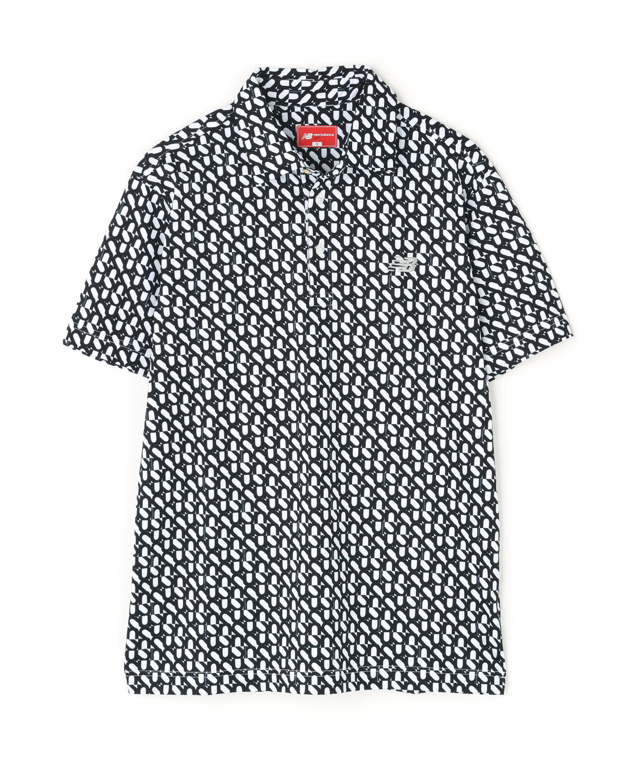 ロゴジオメトリック柄 半袖 カラーシャツ (MENS)