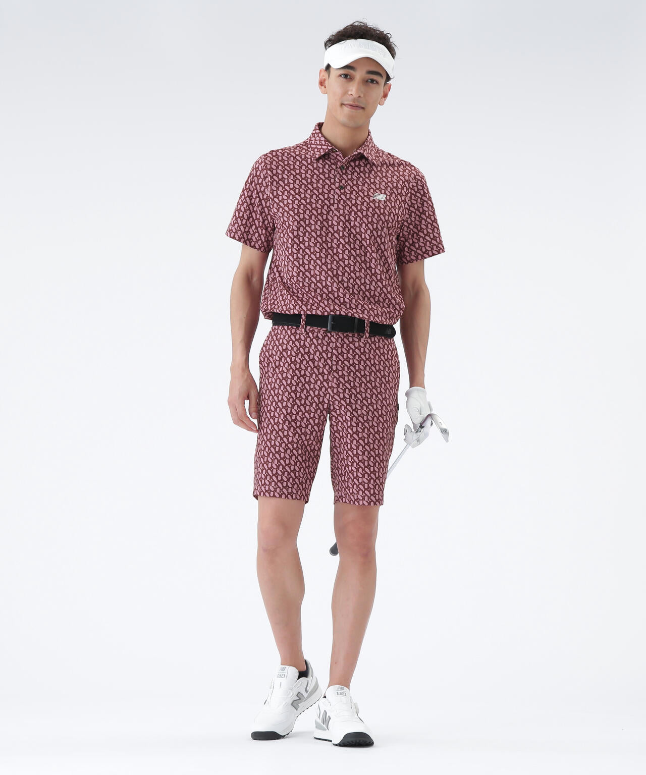 ロゴジオメトリック柄 半袖 カラーシャツ (MENS)