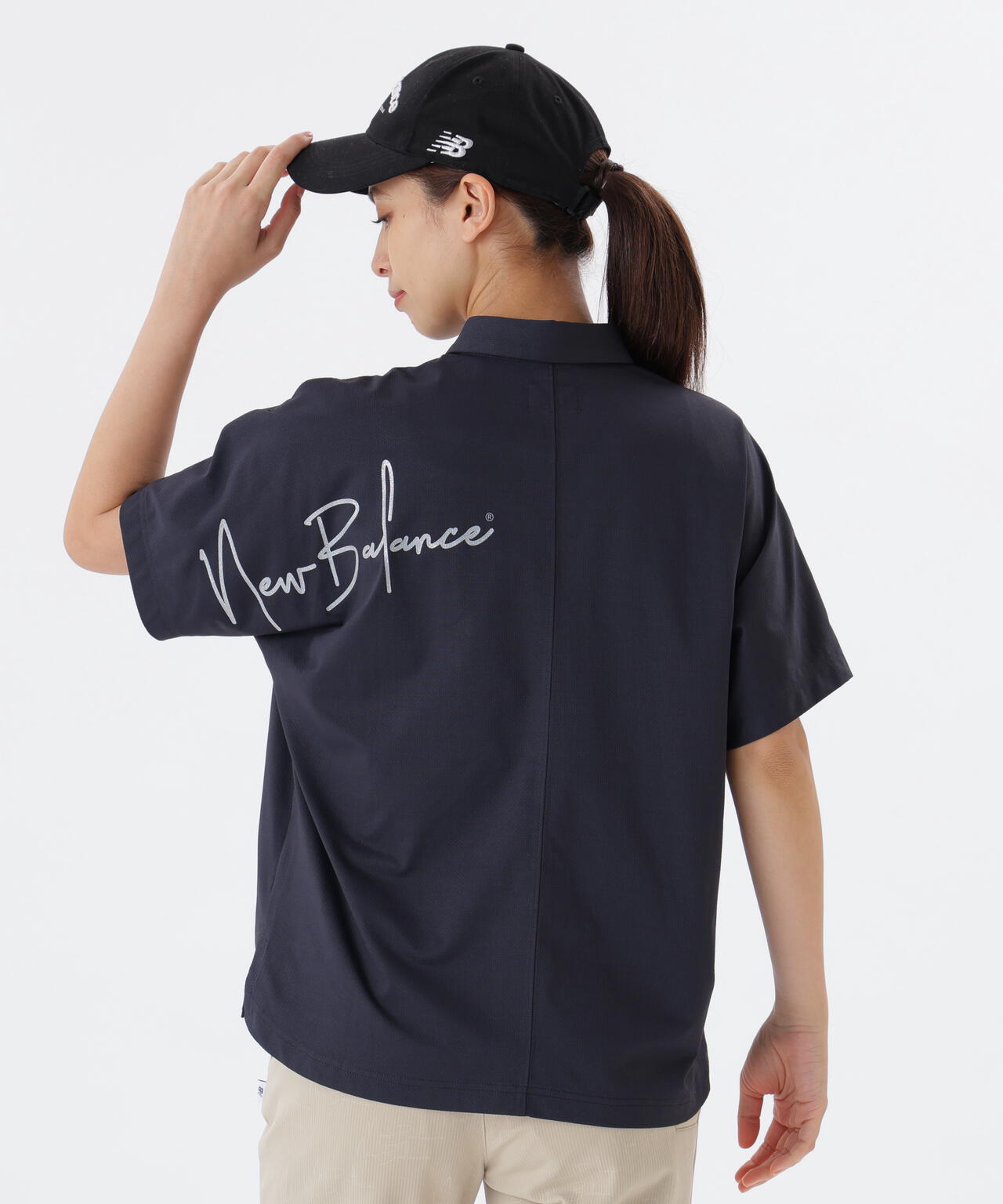 UV ハーフスリーブ カラーシャツ (WOMENS)