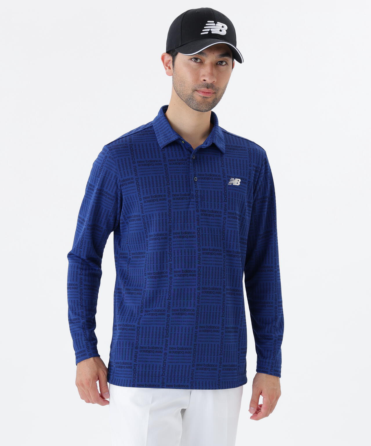 ロゴグレンチェック柄 ストレッチ 長袖 カラーシャツ (MENS)