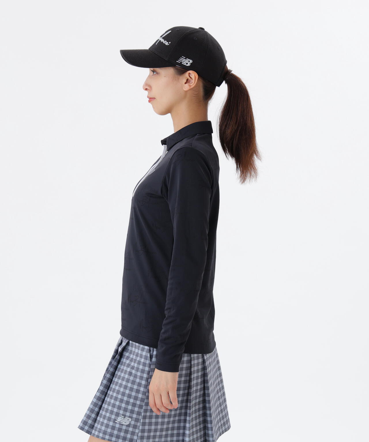 シグネチャーモノグラム柄 長袖 カラーシャツ (WOMENS)