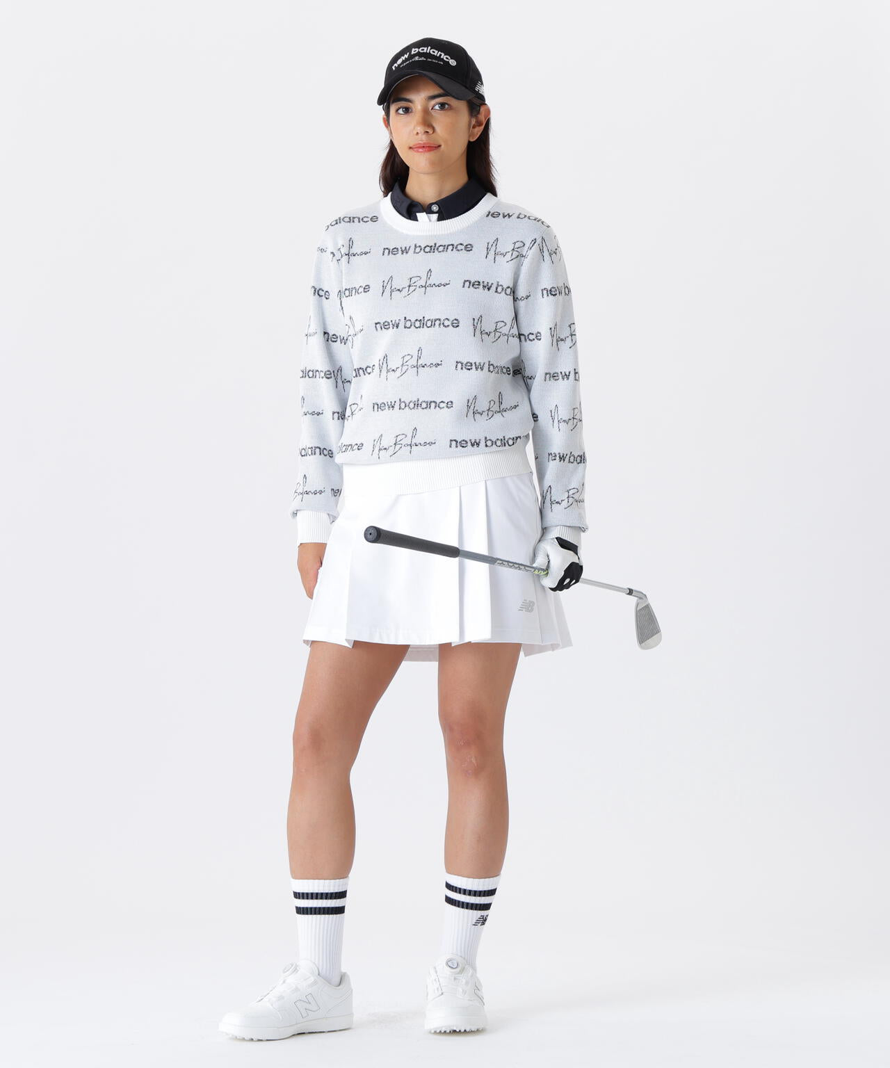 シグネチャーモノグラム柄 長袖 カラーシャツ (WOMENS)