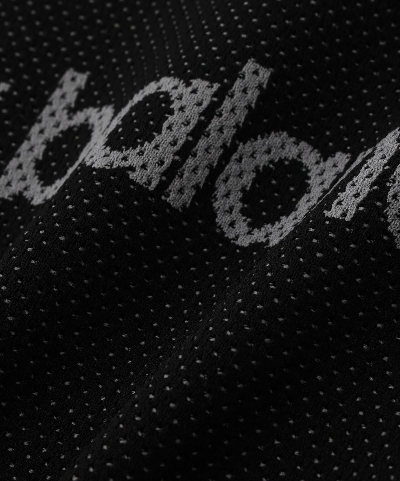 メッシュ クルーネック ニット プルオーバー (MENS)