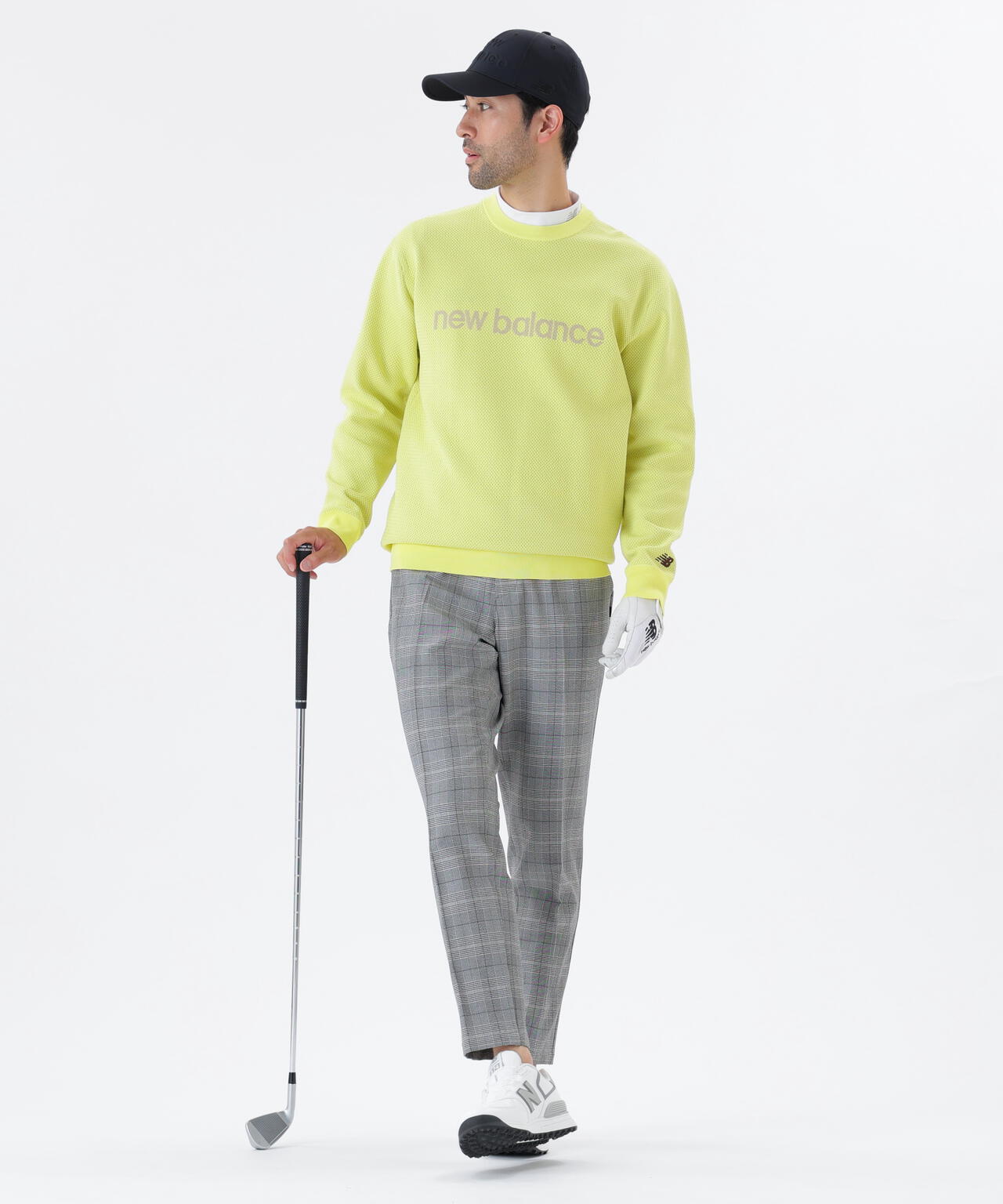 メッシュ クルーネック ニット プルオーバー (MENS)