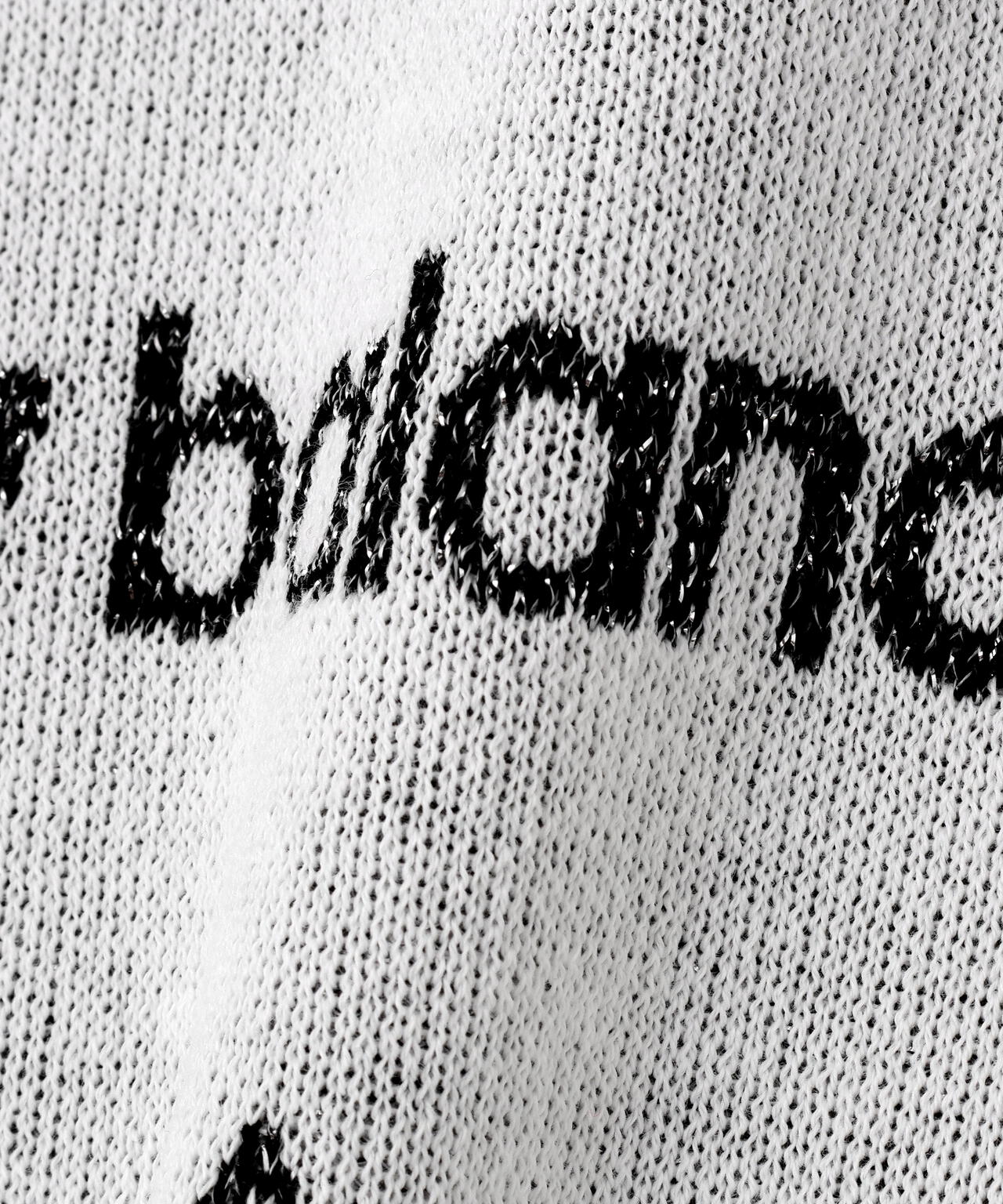 ロゴラッピングペーパー柄 クルーネック ニット プルオーバー (WOMENS)