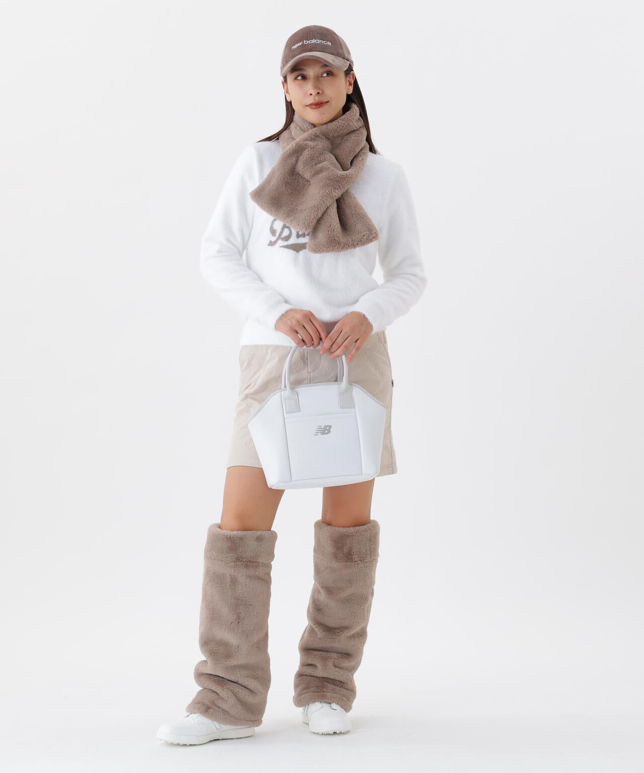 スクリプトロゴ フェザーヤーン クルーネック ニット プルオーバー (WOMENS)