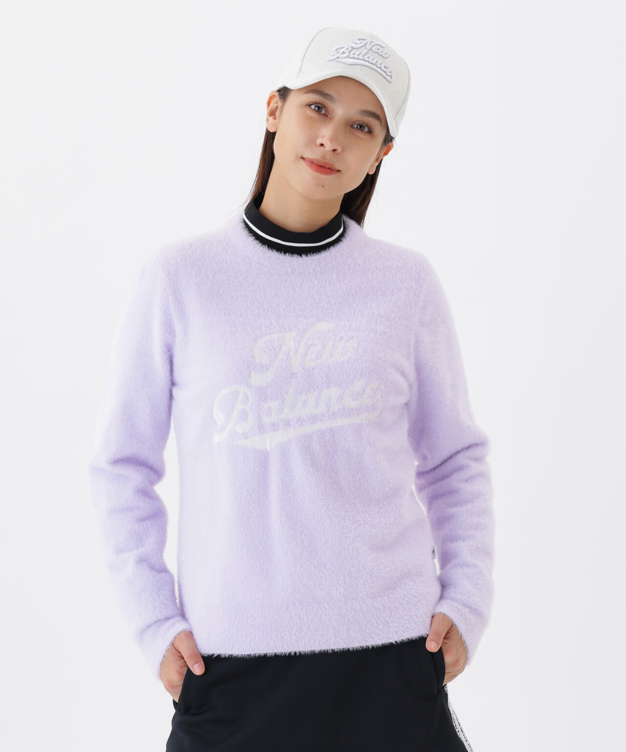 スクリプトロゴ フェザーヤーン クルーネック ニット プルオーバー (WOMENS)