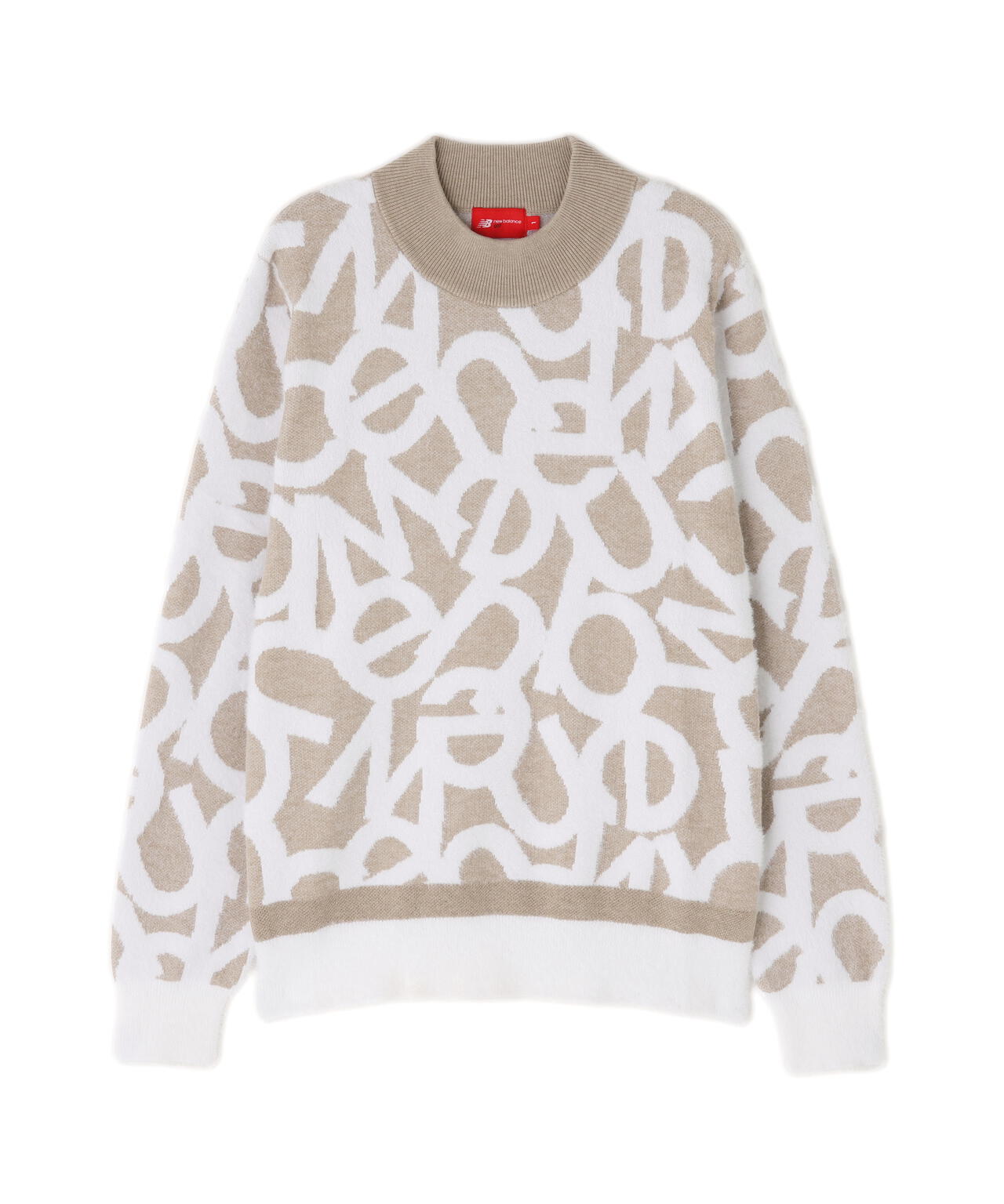 フローティングロゴ ハイネック ニット プルオーバー (WOMENS)