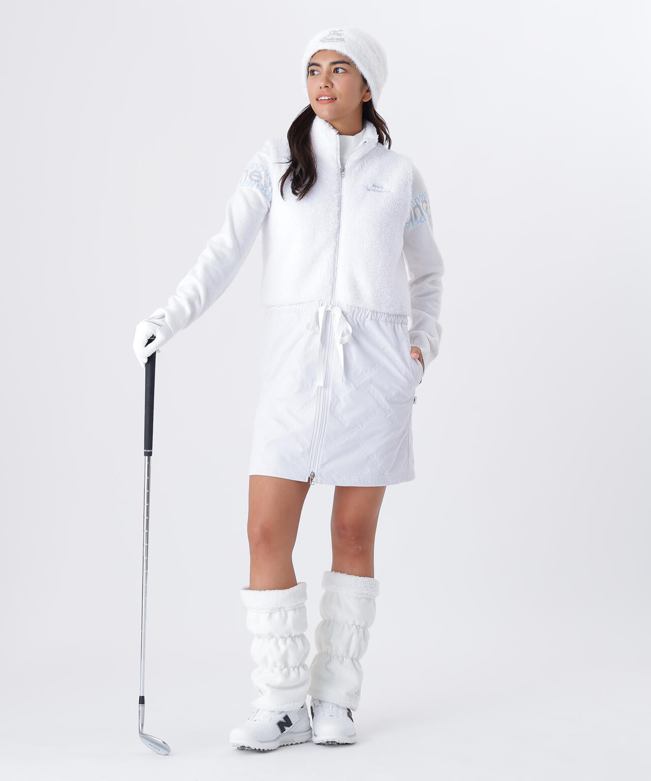 リバーシブル ショート レッグウオーマー (WOMENS)