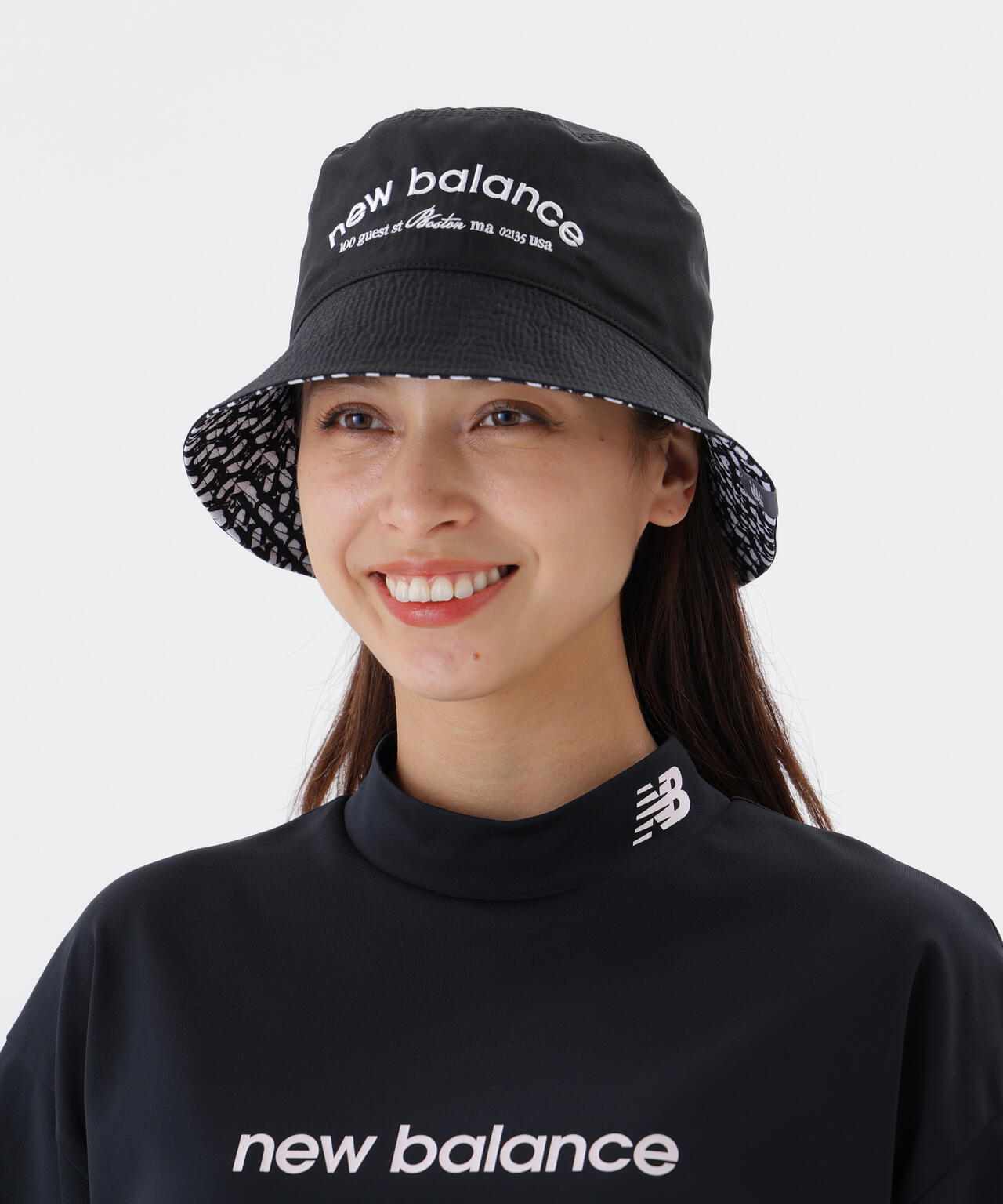 無地×ロゴジオメトリック リバーシブル仕様 バケットハット (UNISEX)