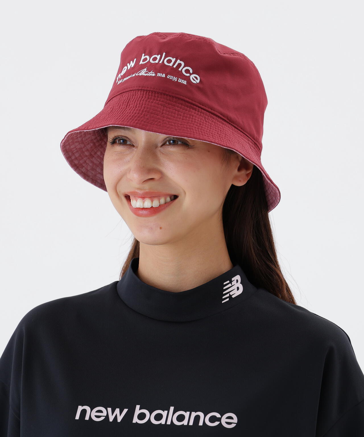 無地×ロゴジオメトリック リバーシブル仕様 バケットハット (UNISEX)