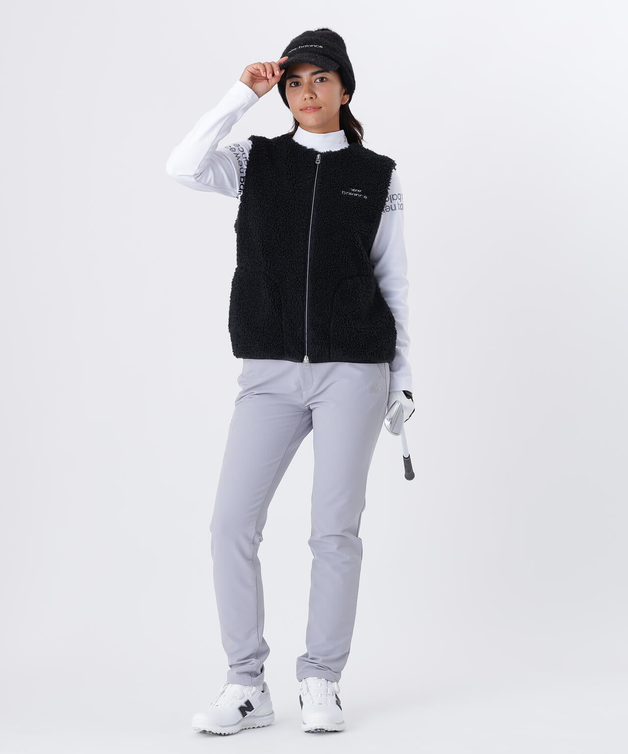 ボンボン ラメ ブリムビーニー (WOMENS)