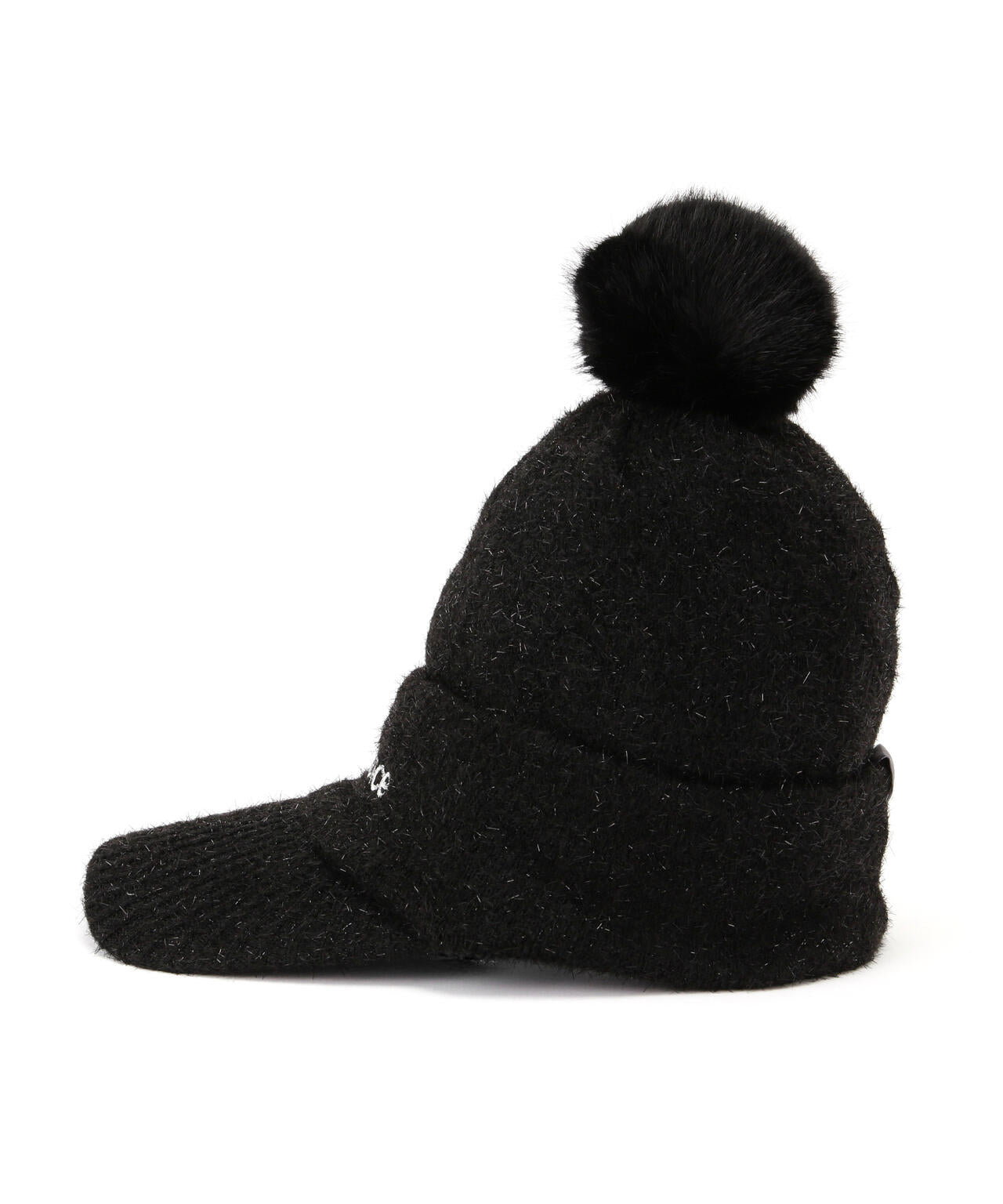 ボンボン ラメ ブリムビーニー (WOMENS)