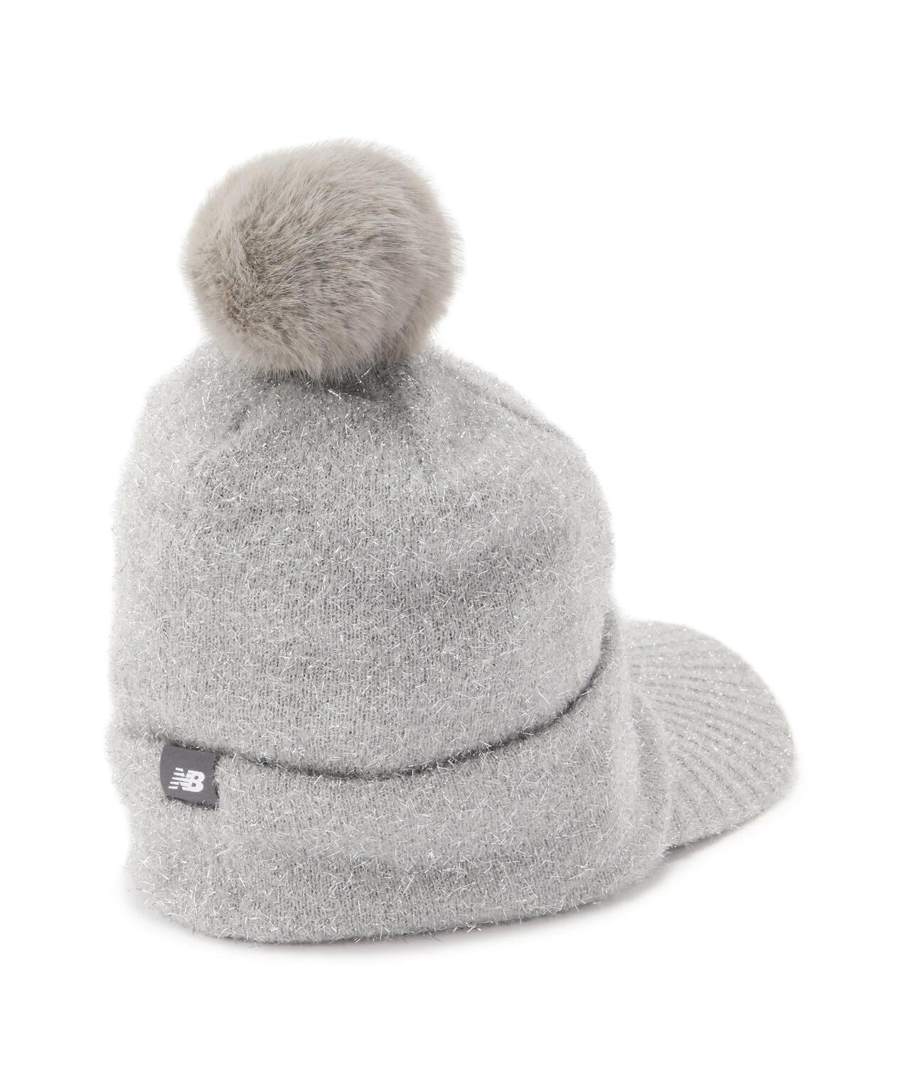 ボンボン ラメ ブリムビーニー (WOMENS)