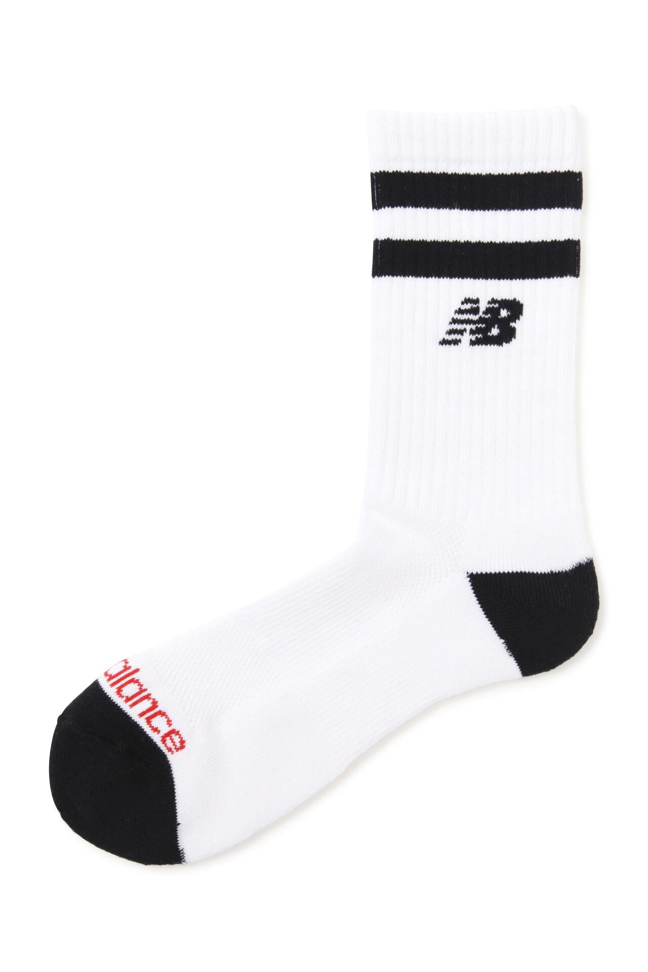 二本ライン×ロゴ ミドルソックス (MENS)