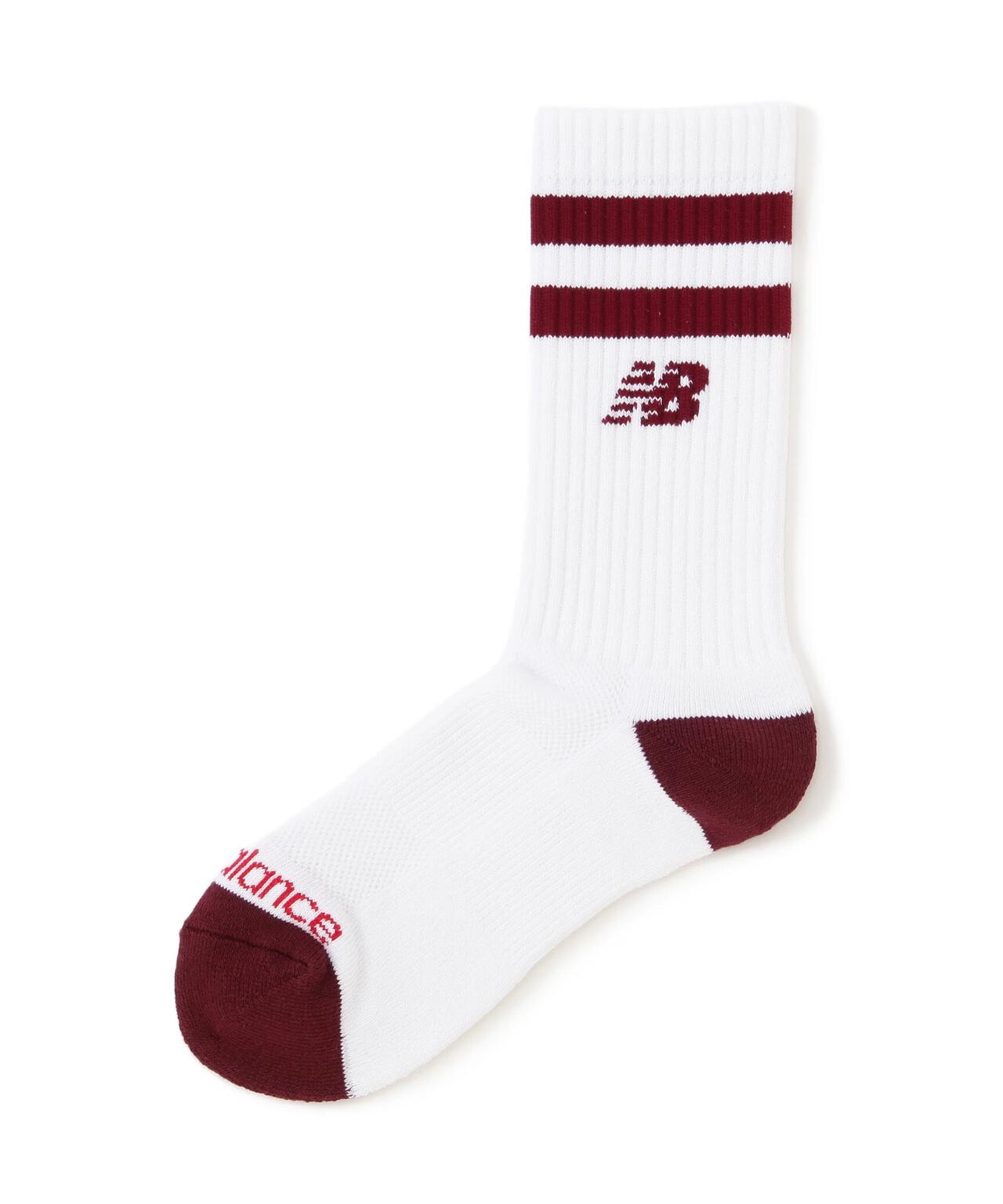 抗菌防臭 ラインNBロゴ ミドルソックス (WOMENS)