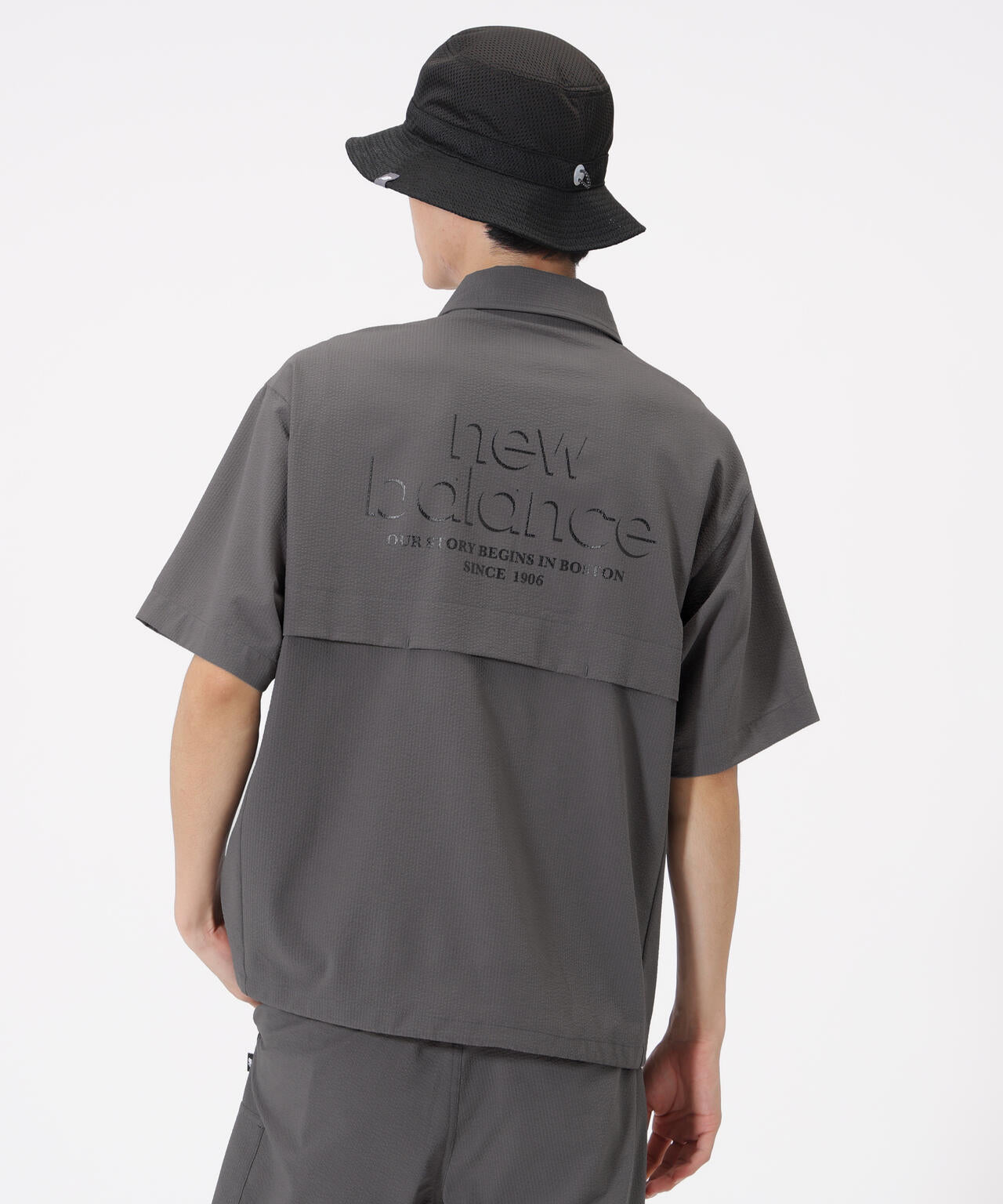 【直営店舗限定カラー有】ハーフジップ シャツアウター (MENS)