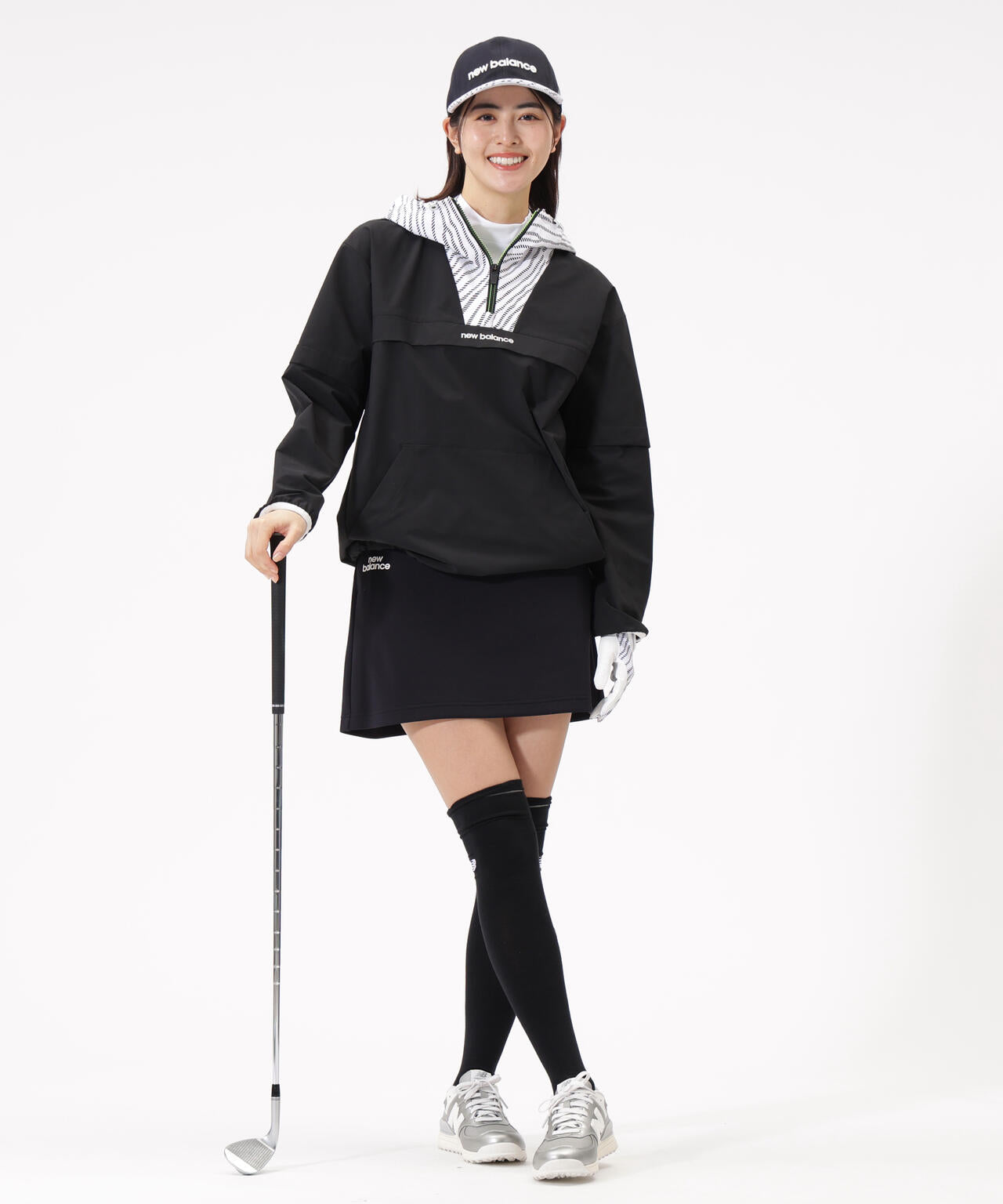 袖脱着 2WAY ハーフジップ プルオーバー フーディー (WOMENS)