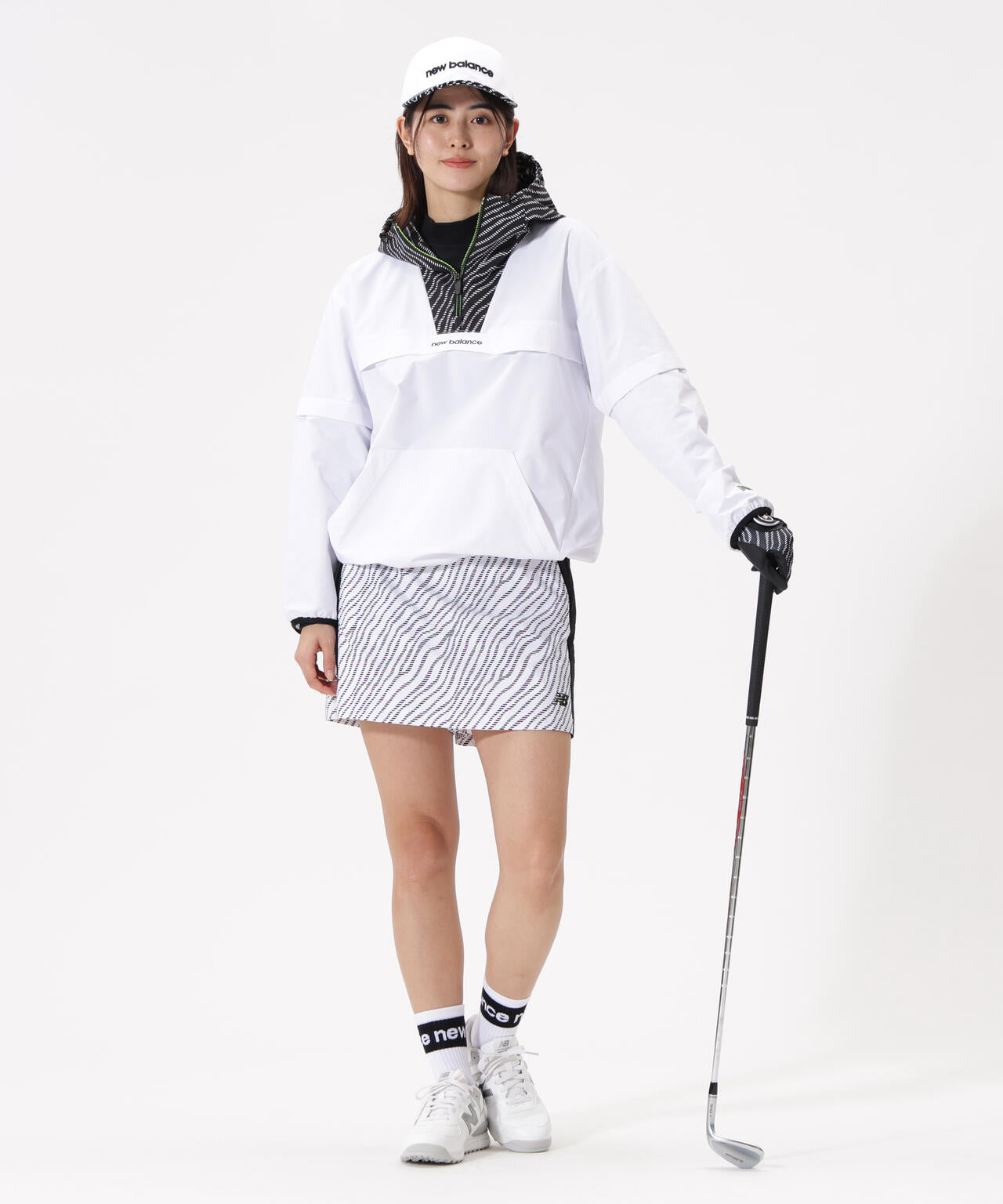 袖脱着 2WAY ハーフジップ プルオーバー フーディー (WOMENS)