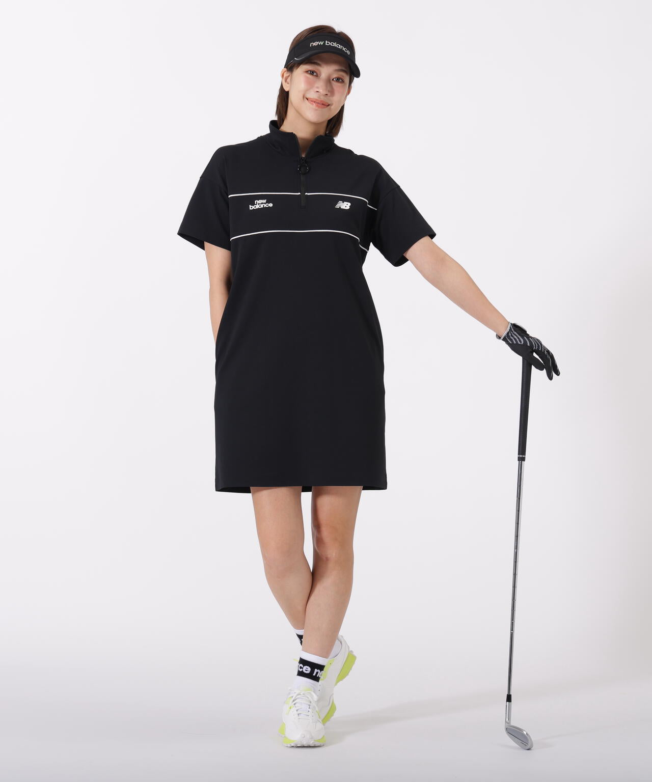 スウェット ハーフジップ ワンピース (WOMENS)