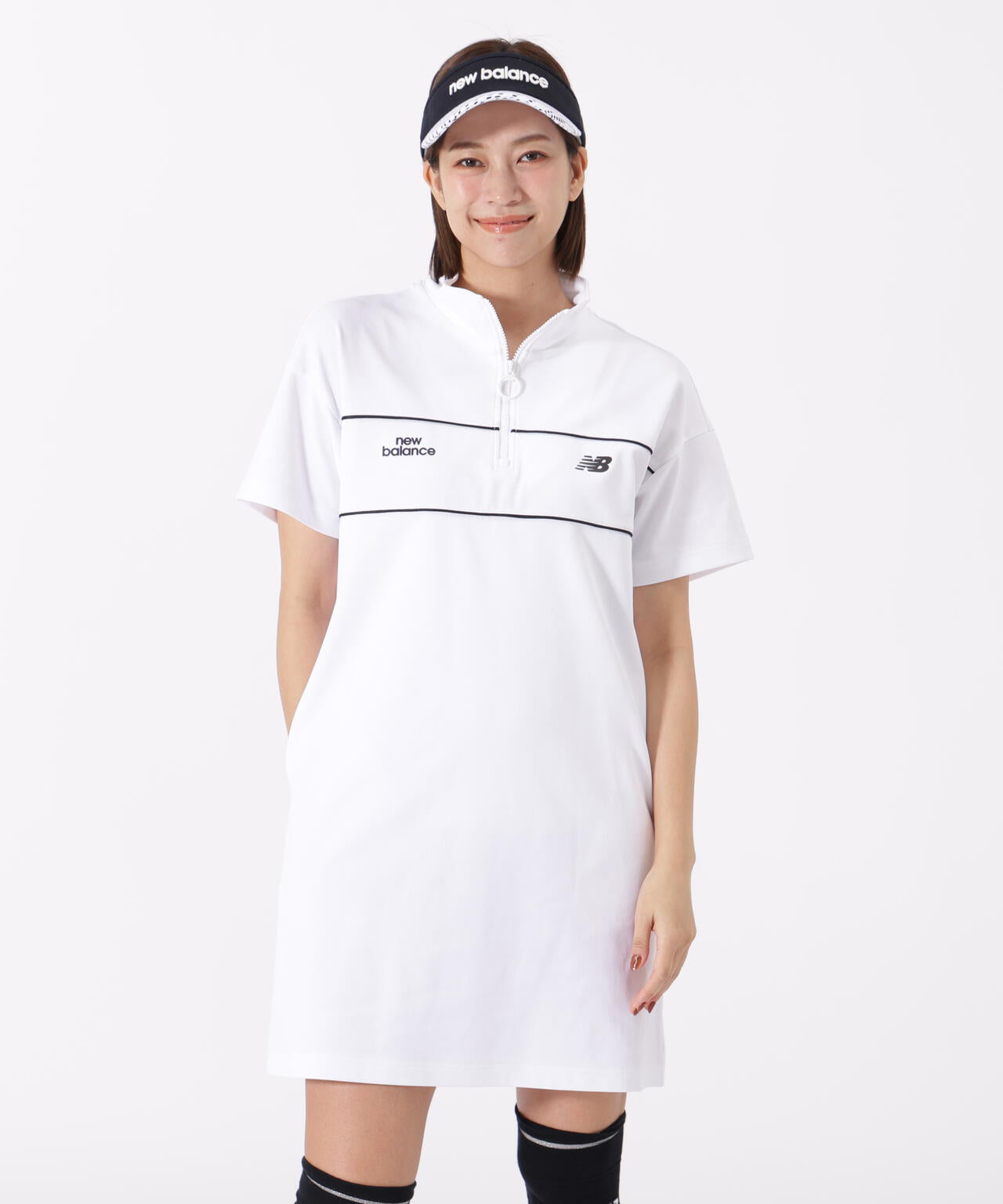 スウェット ハーフジップ ワンピース (WOMENS)