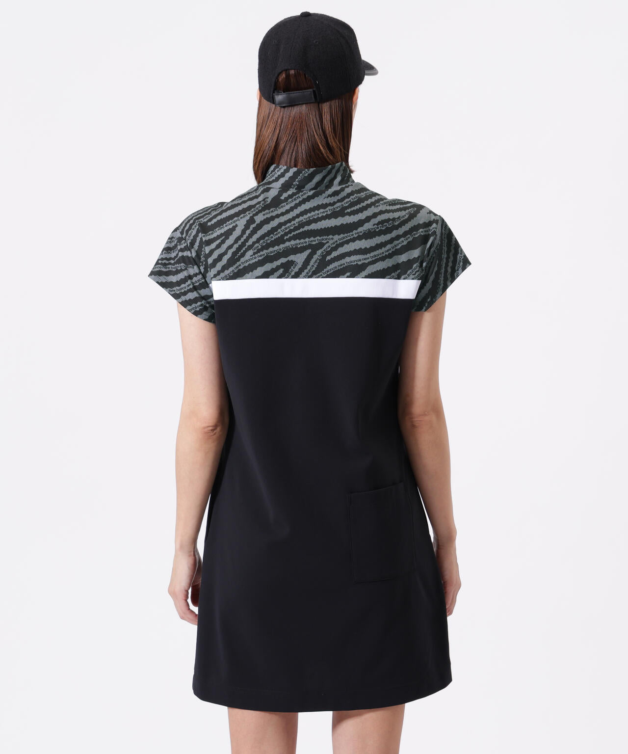 半袖 モックネック ワンピース (WOMENS)