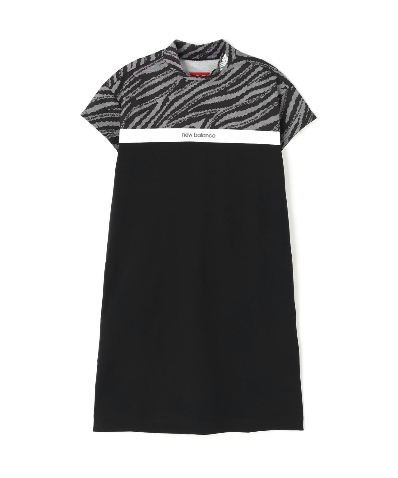 半袖 モックネック ワンピース (WOMENS)