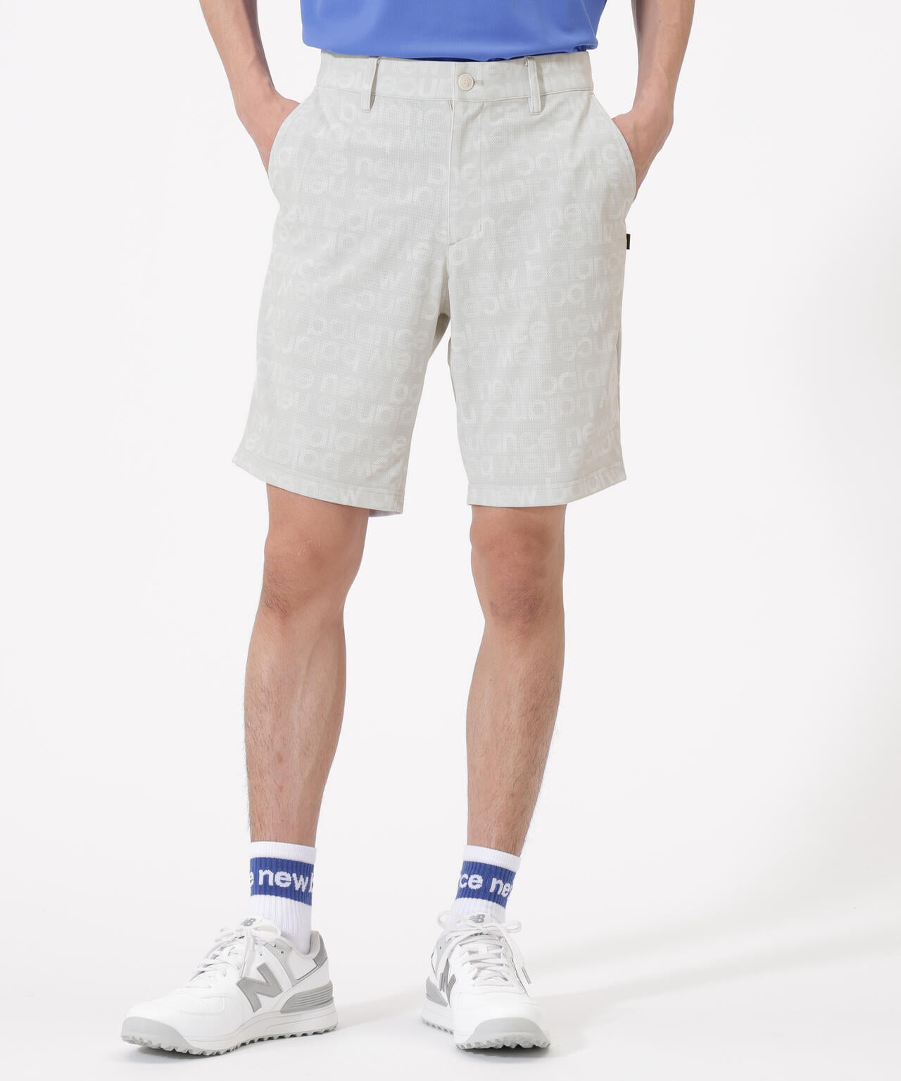 ボーダーロゴ総柄 ショートパンツ (MENS)